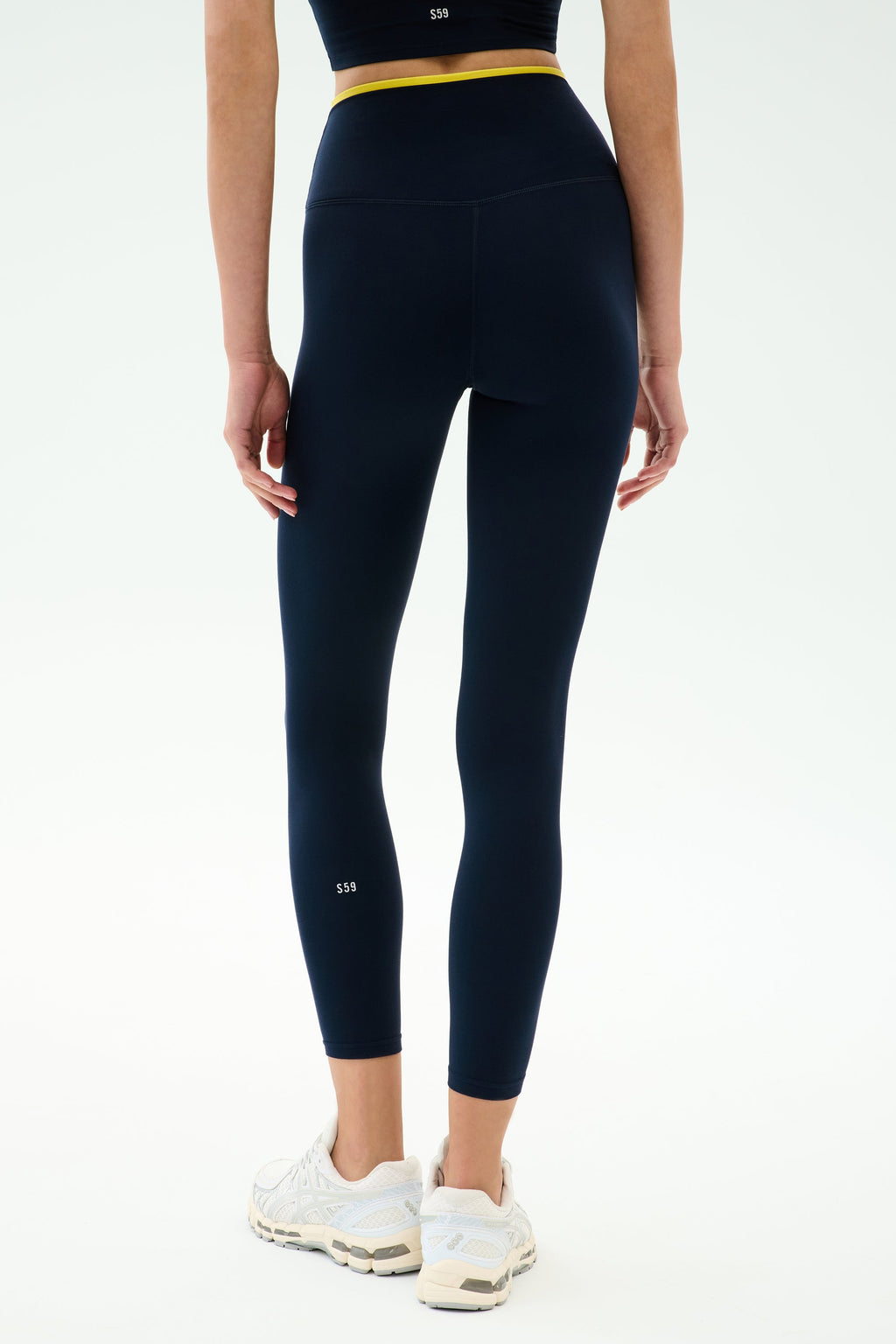 Dual High Waist Airweight 7/8 - Indigo/Ray