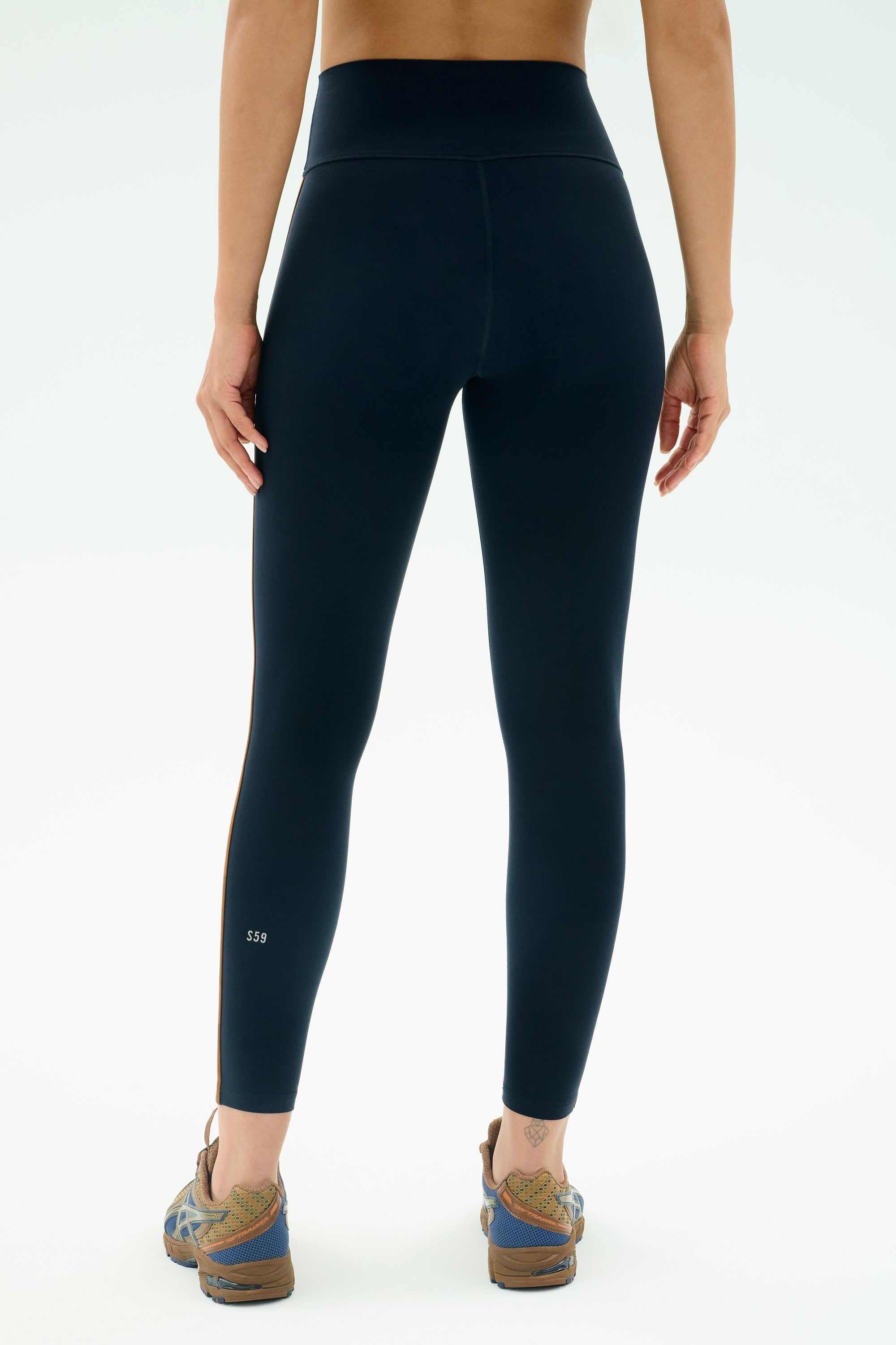 Amber Airweight High Waist 7/8 - Indigo/Honey