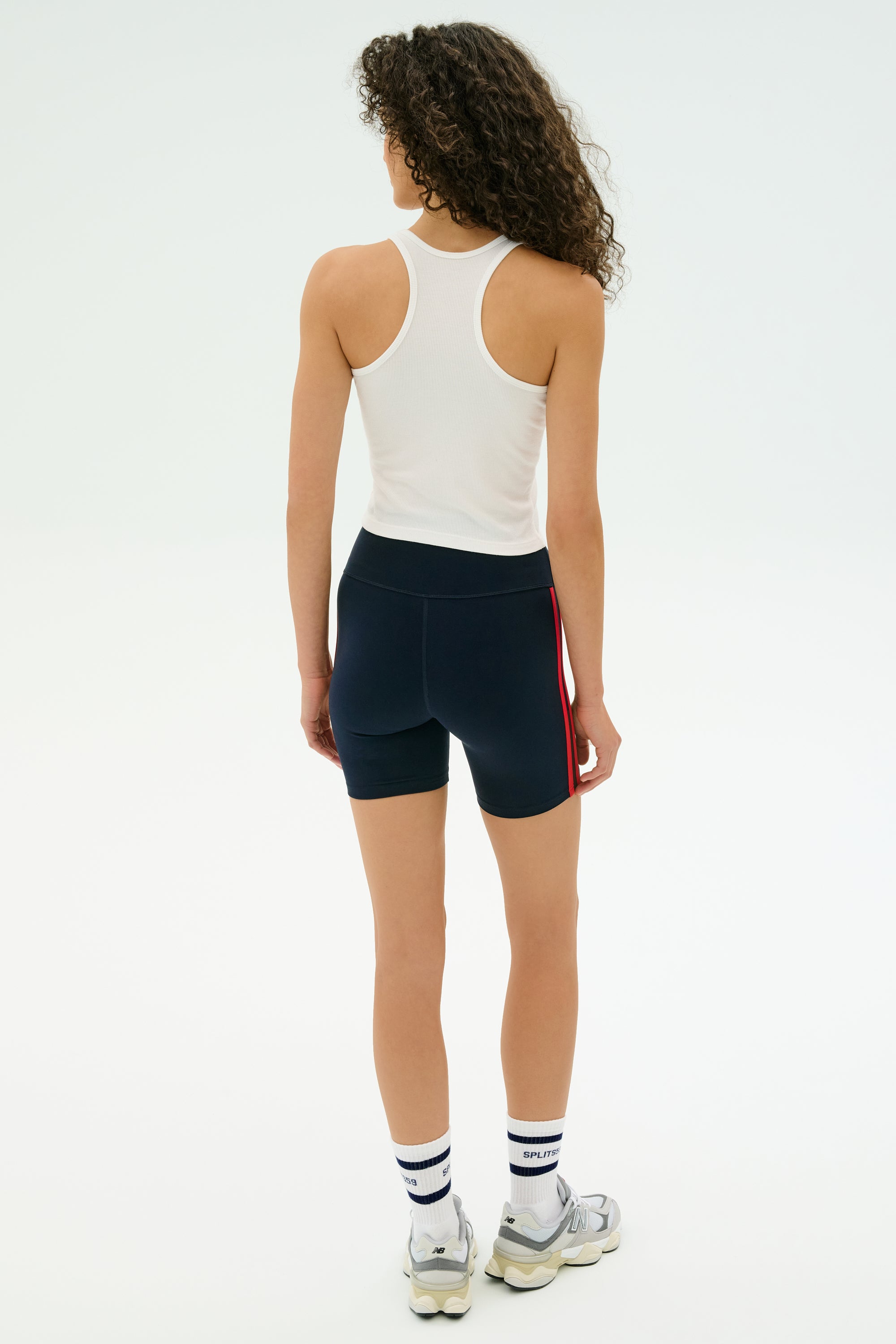 Ashby Rib Crop - White
