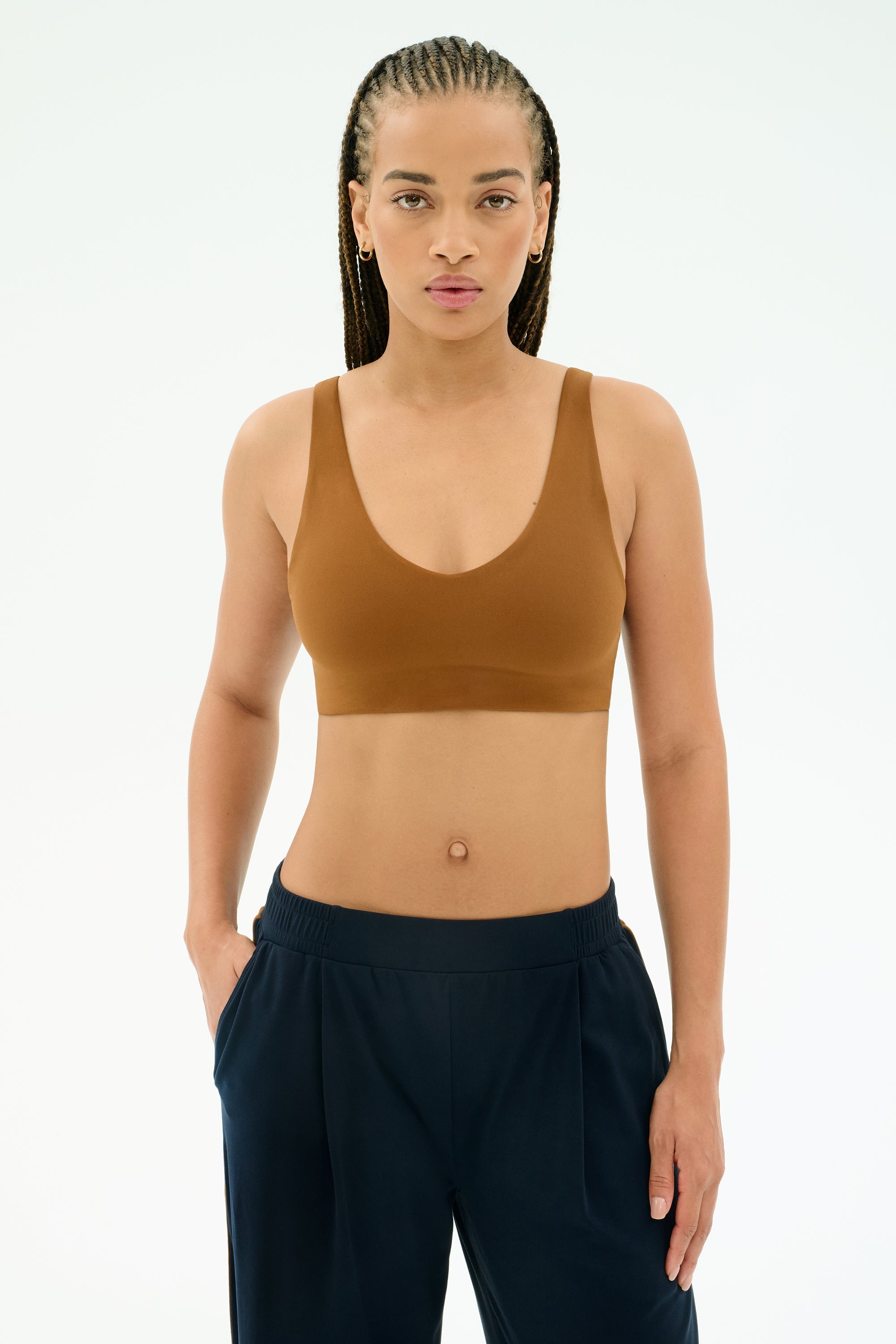 Airweight Scoop Back Bra - Honey