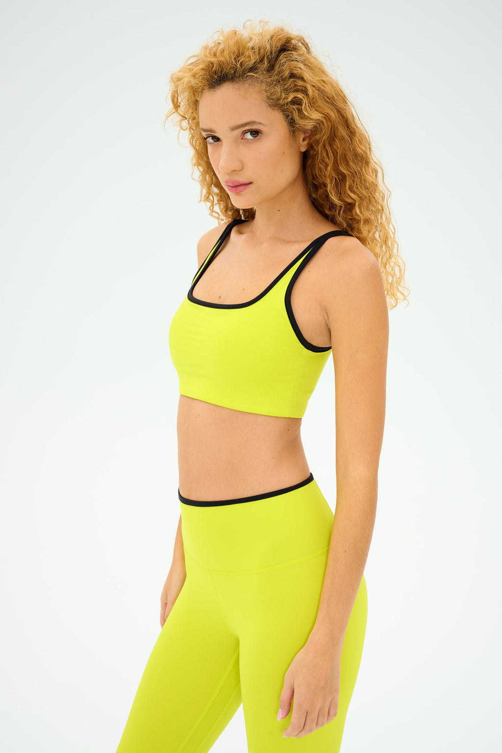 Cait Rigor Bra - Chartreuse/Black