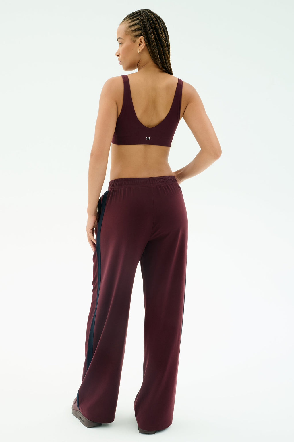 Airweight Scoop Back Bra - Dark Cherry