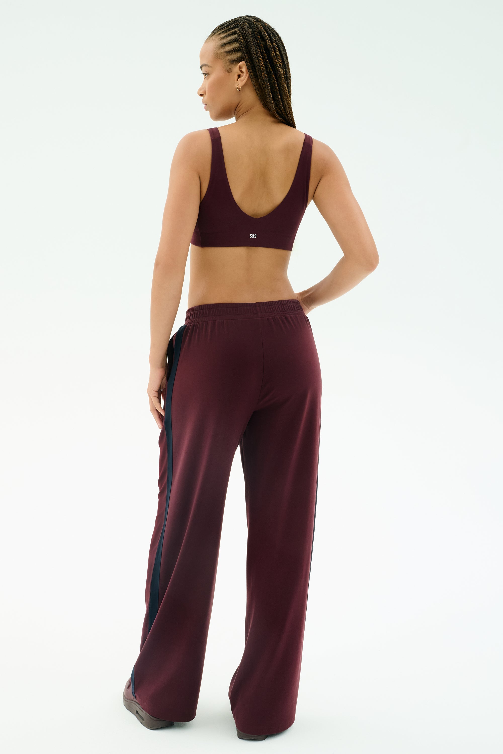 Airweight Scoop Back Bra - Dark Cherry