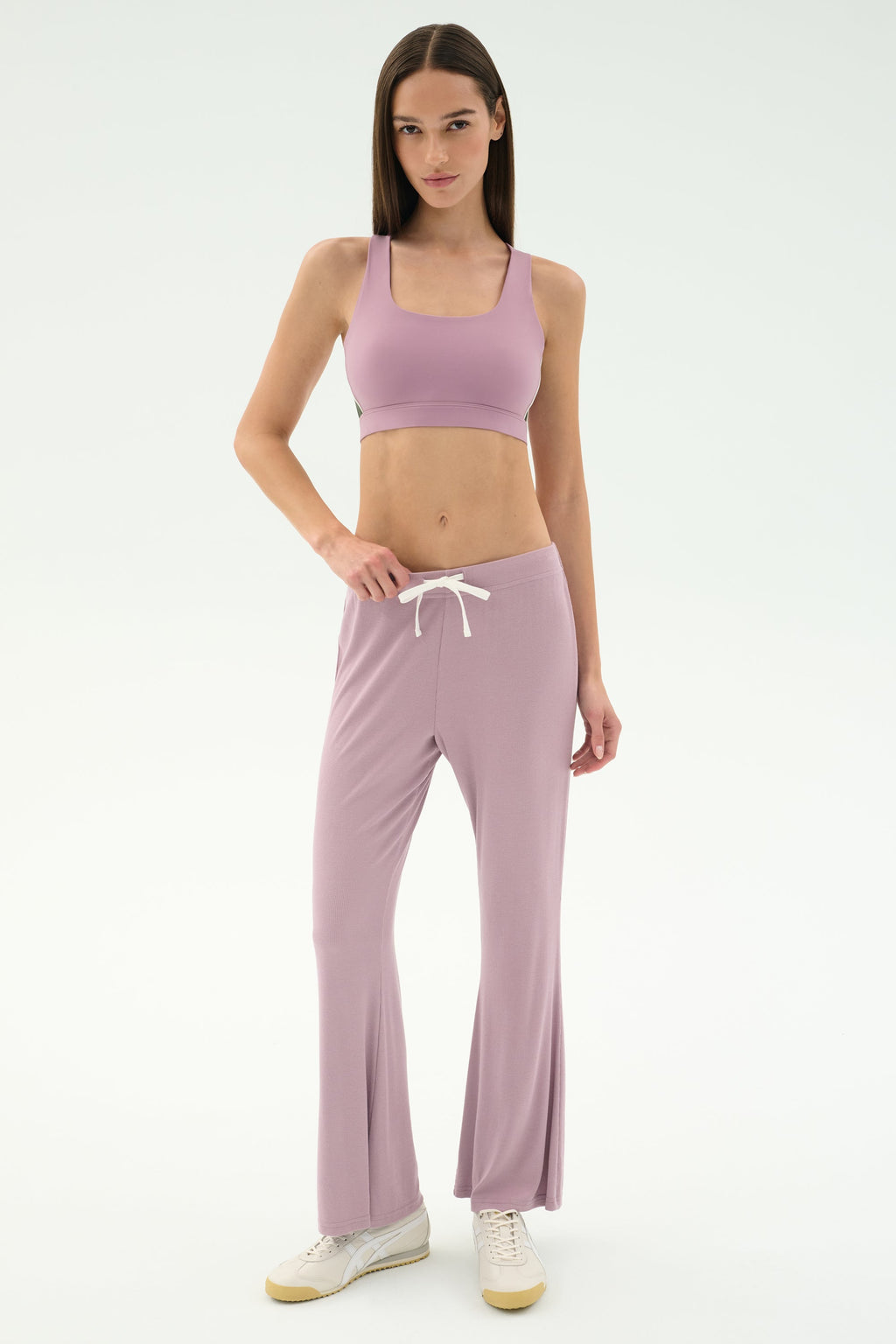 Blaire Rib Pant - Blush