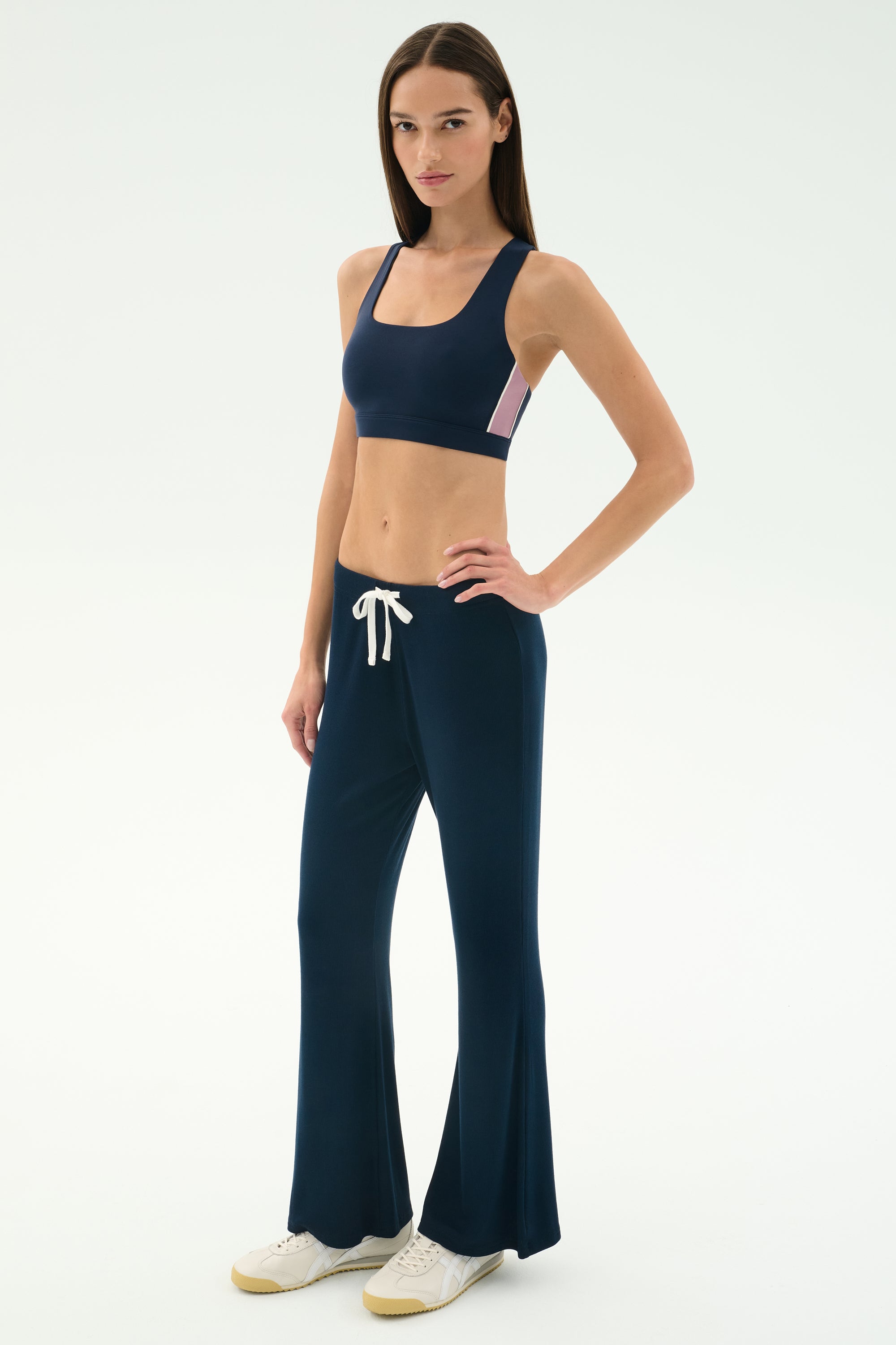 Blaire Rib Pant - Indigo