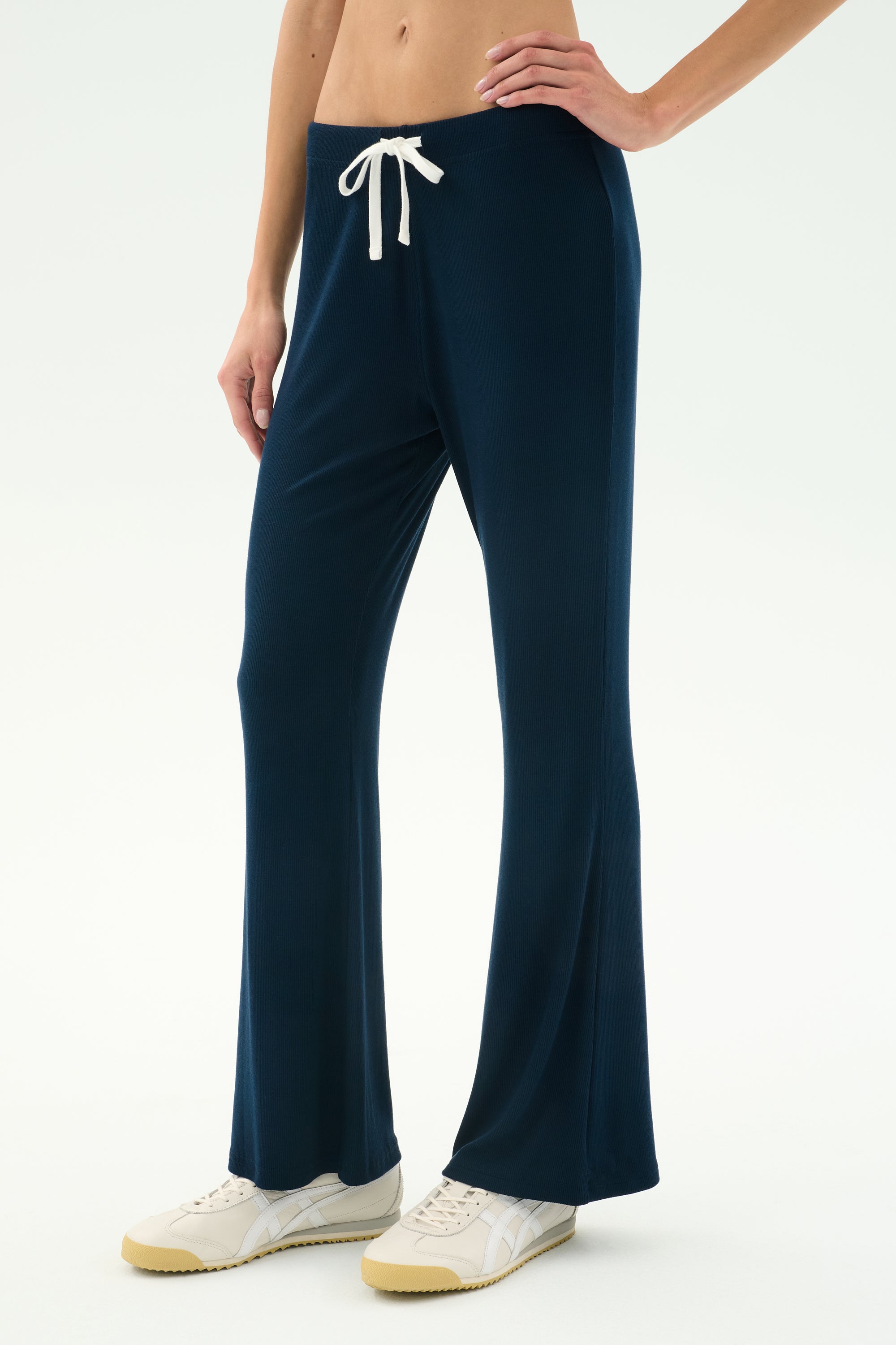 Blaire Rib Pant - Indigo