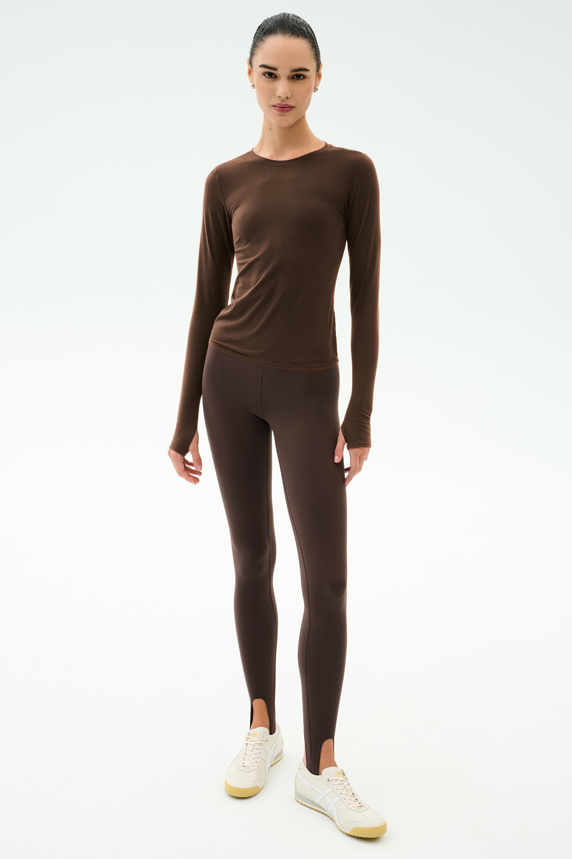 Airweight Lite Long Sleeve Waist Length - Dark Chocolate