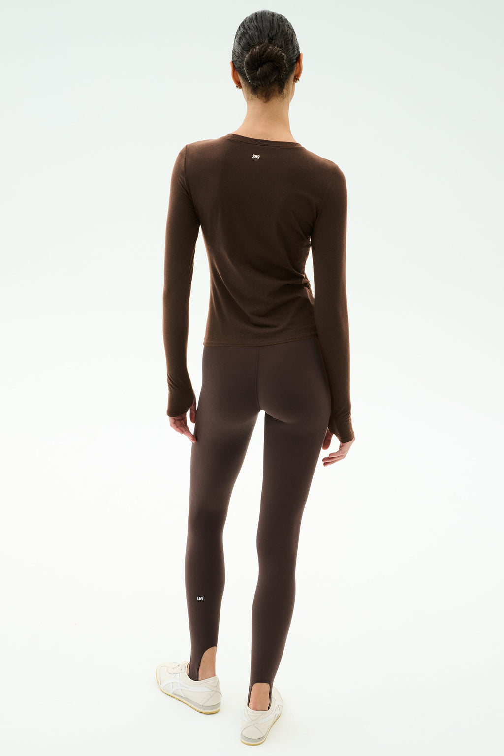 Airweight Lite Long Sleeve Waist Length - Dark Chocolate