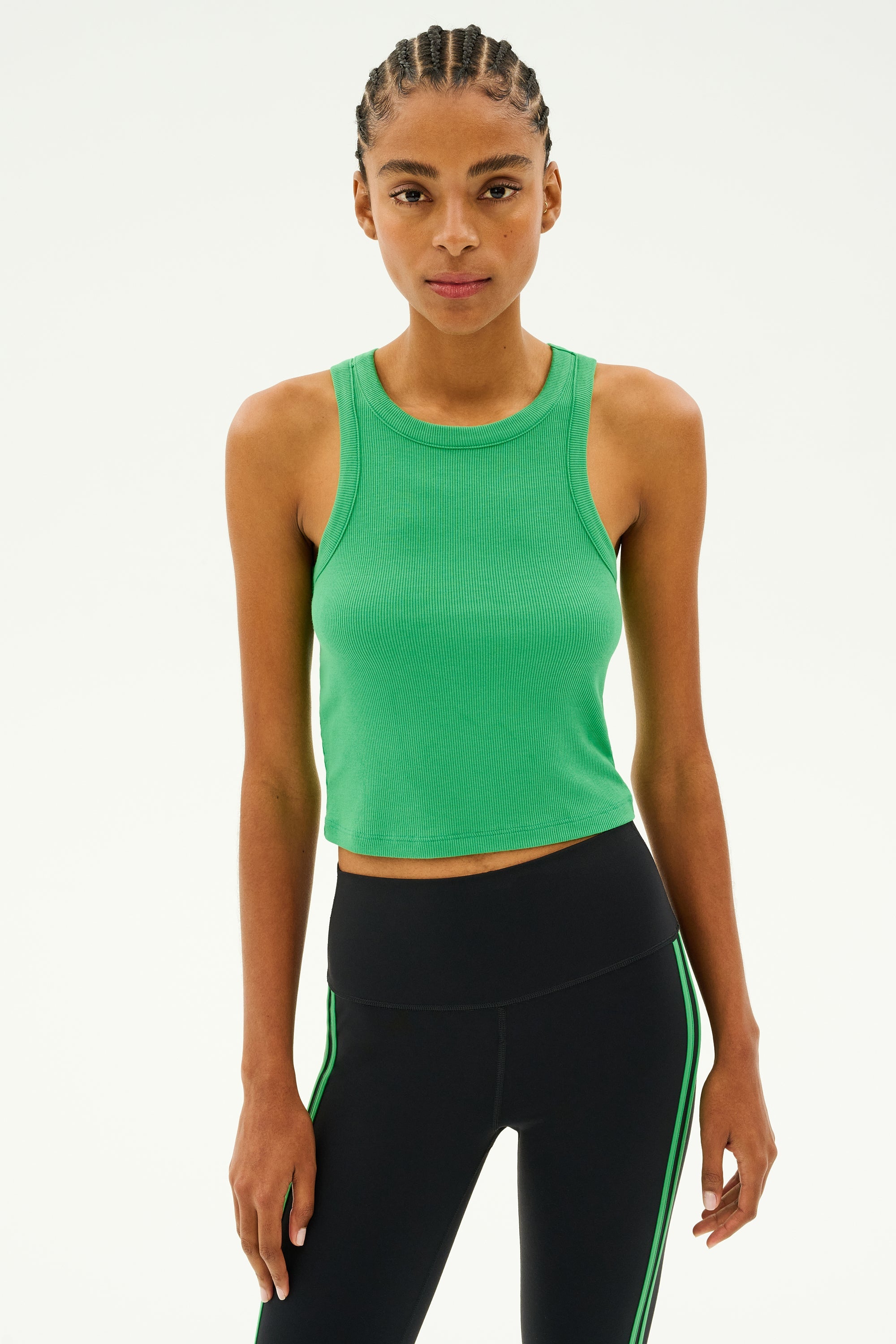 Kiki Rib Crop - Grass