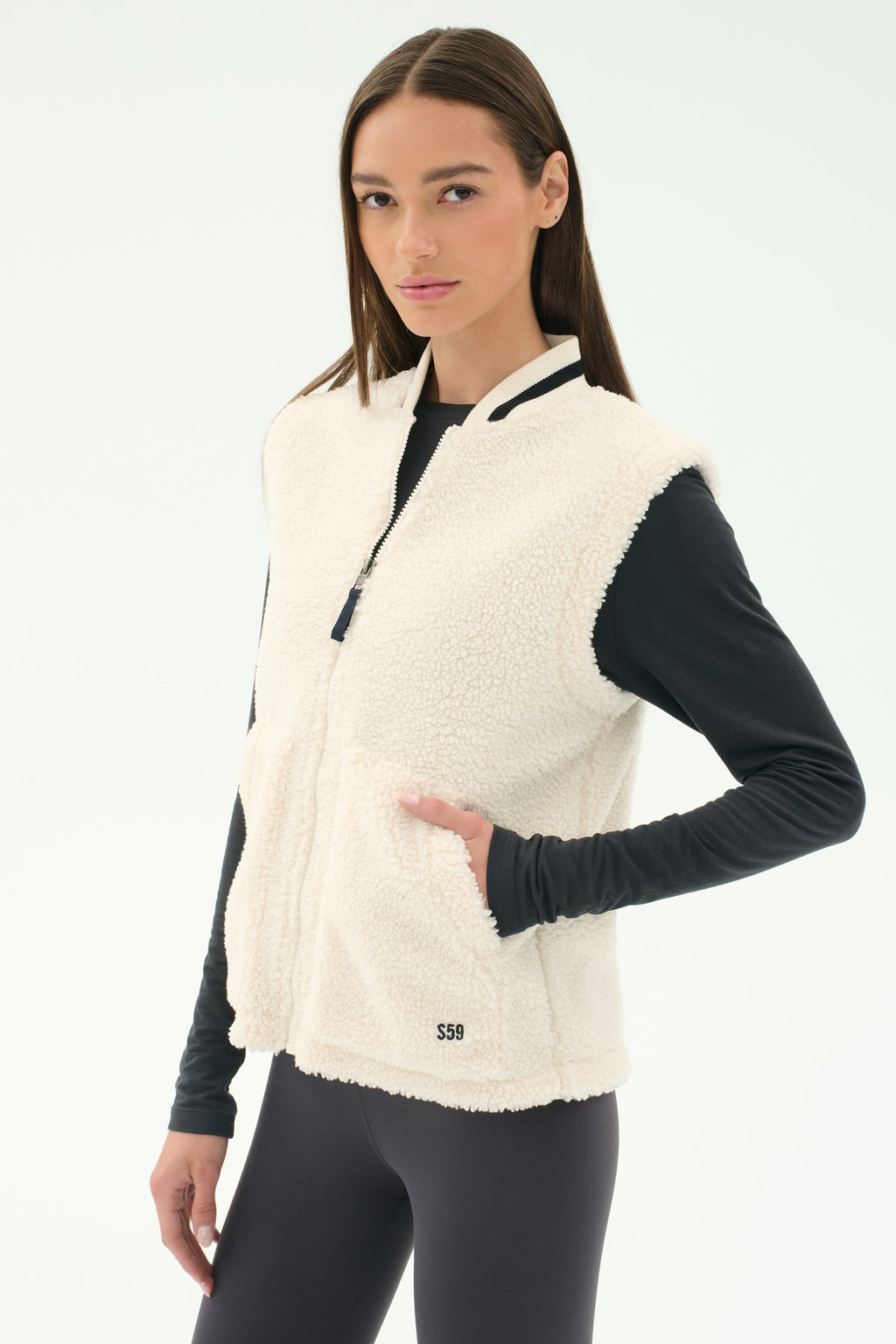 Aster Sherpa Vest - Creme