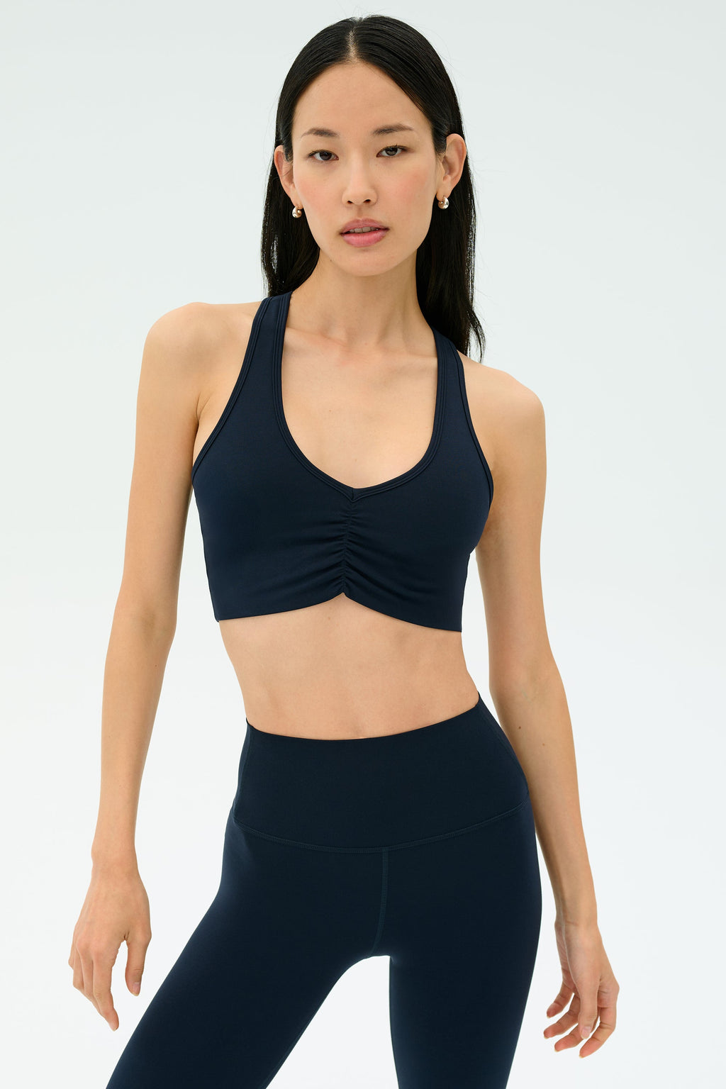 Airweight Bra with Ruching - Indigo