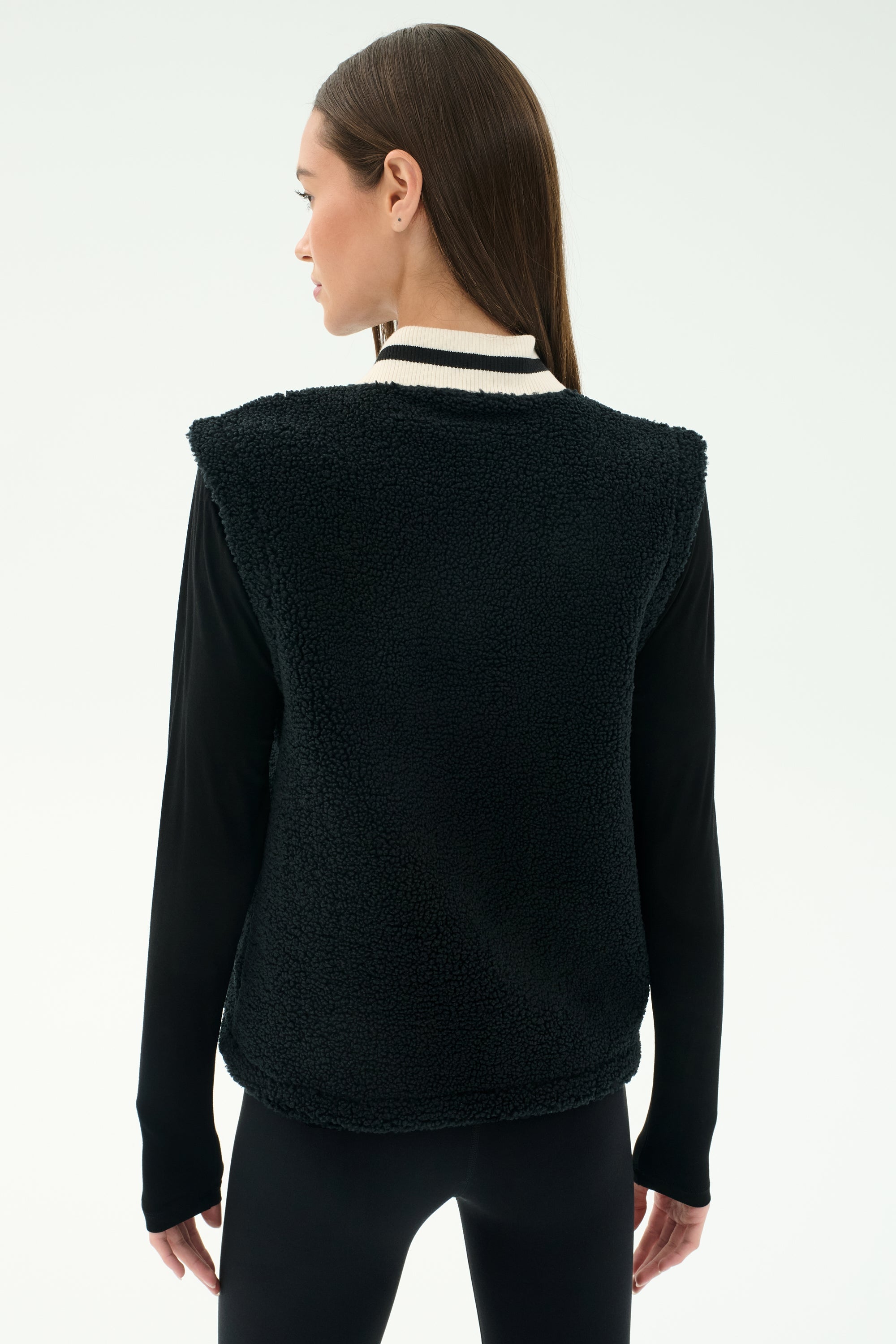 Aster Sherpa Vest - Black