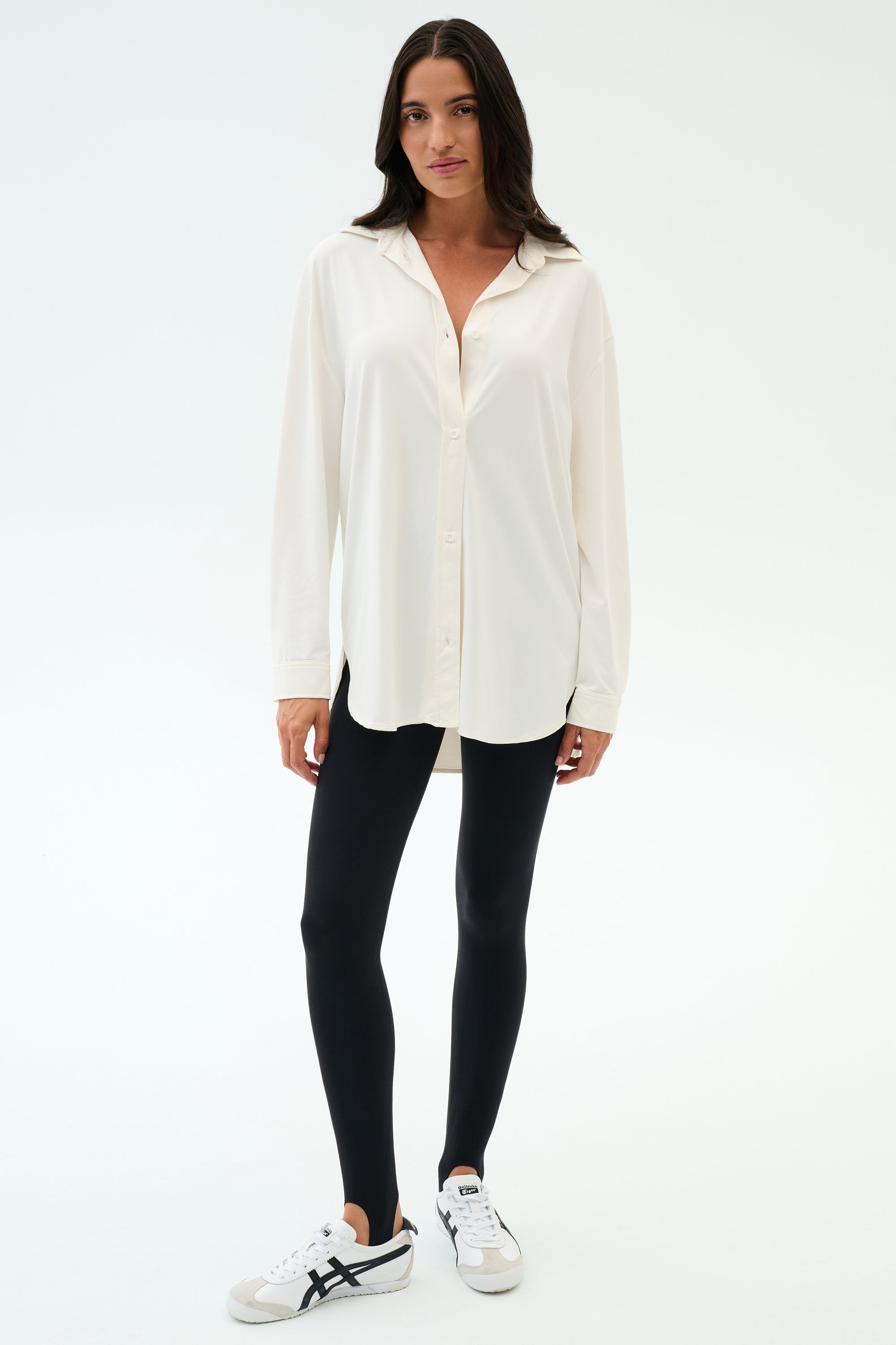 Kate Airweight Lite Button Down - White