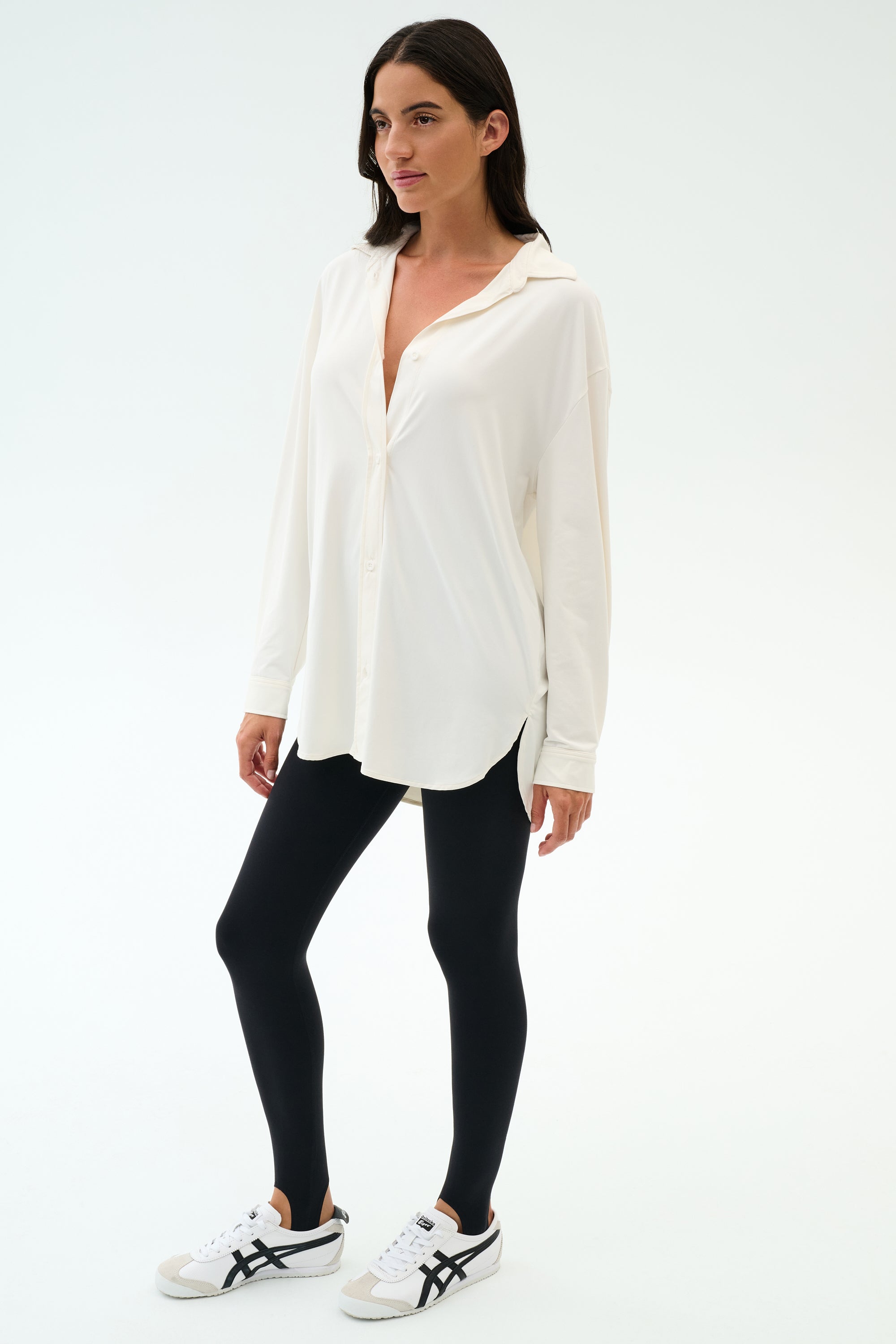 Kate Airweight Lite Button Down - White