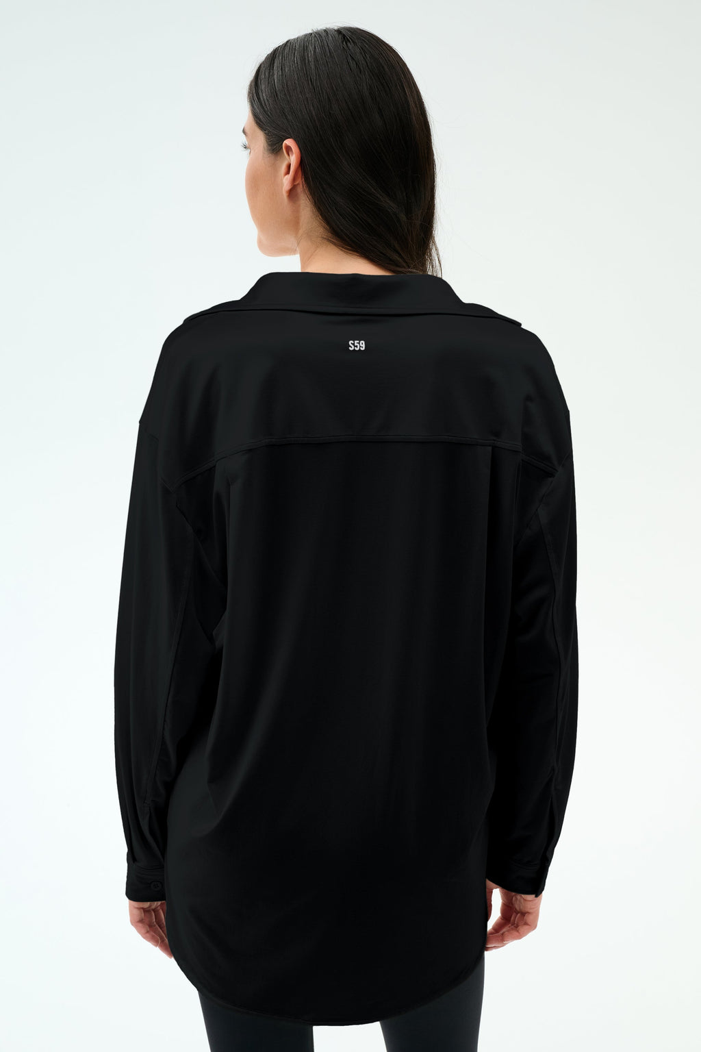 Kate Airweight Lite Button Down - Black