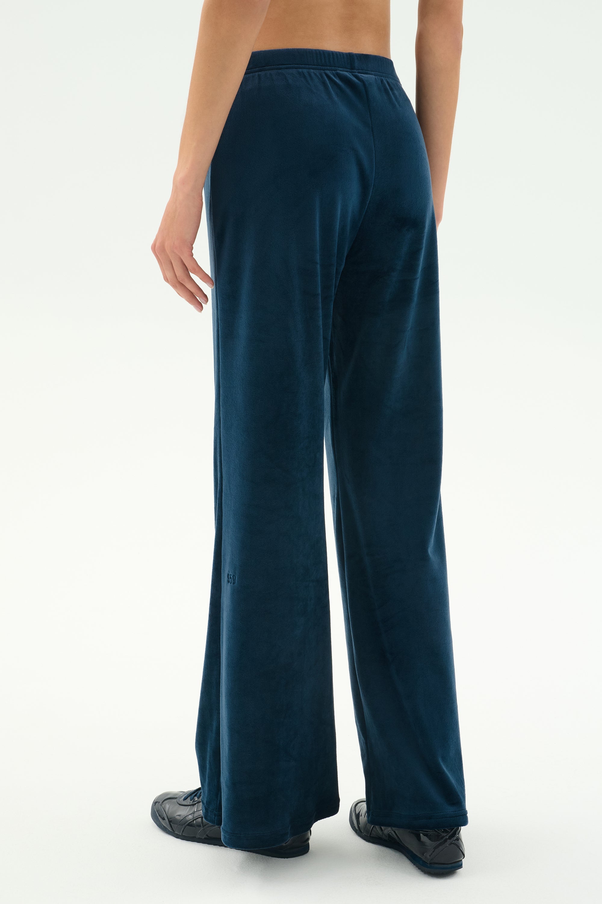 Joy Velour Pant - Indigo