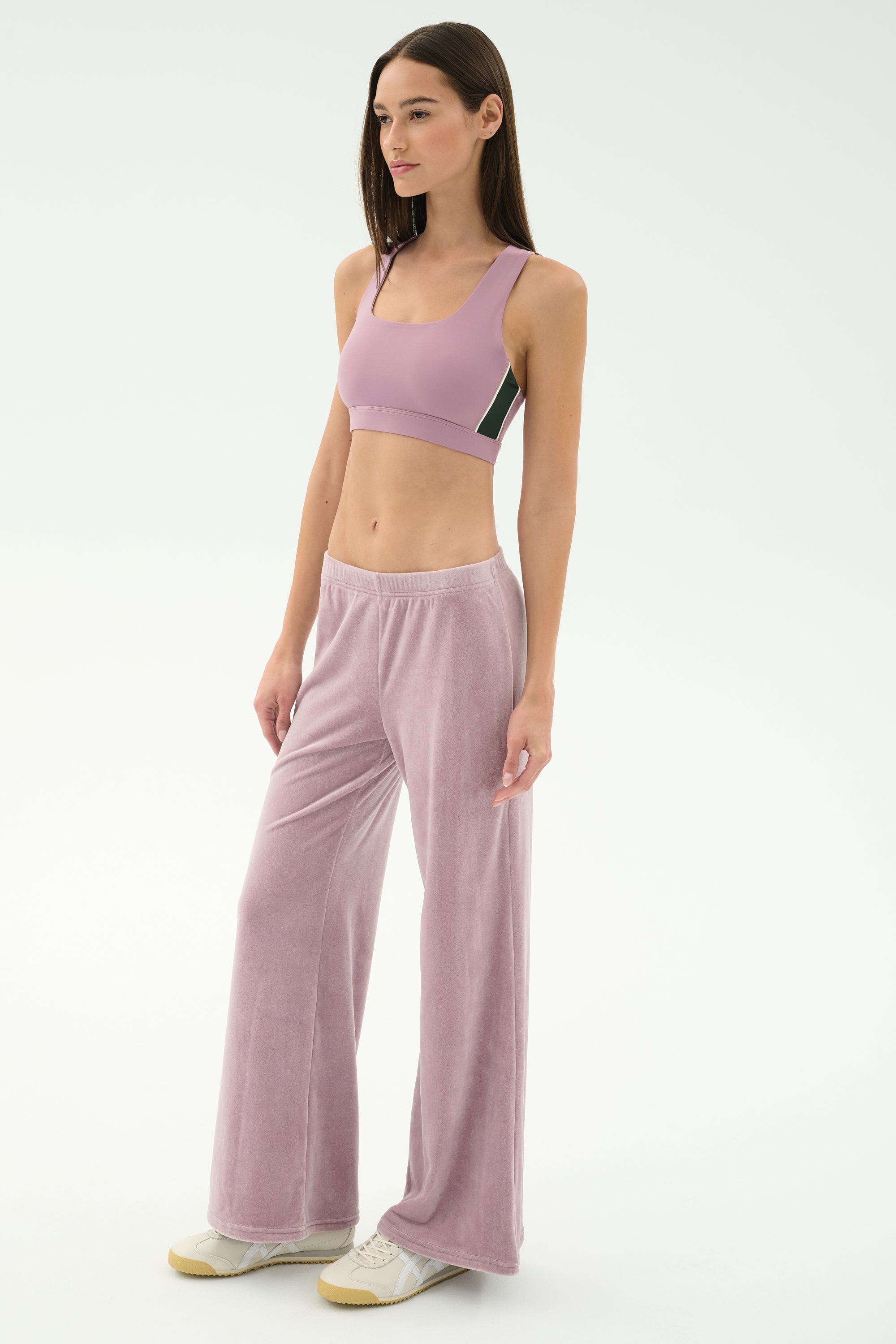 Joy Velour Pant - Blush