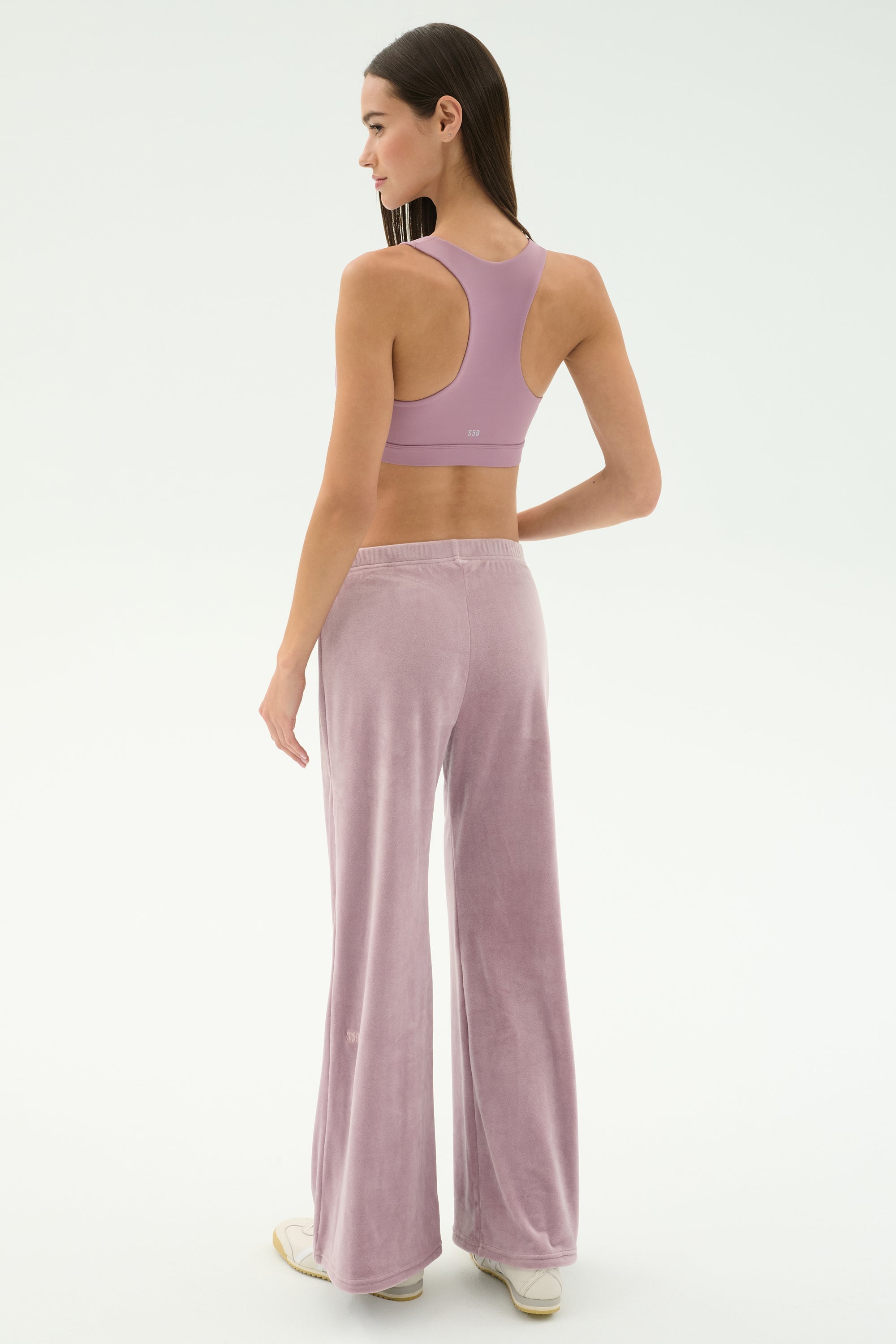 Joy Velour Pant - Blush