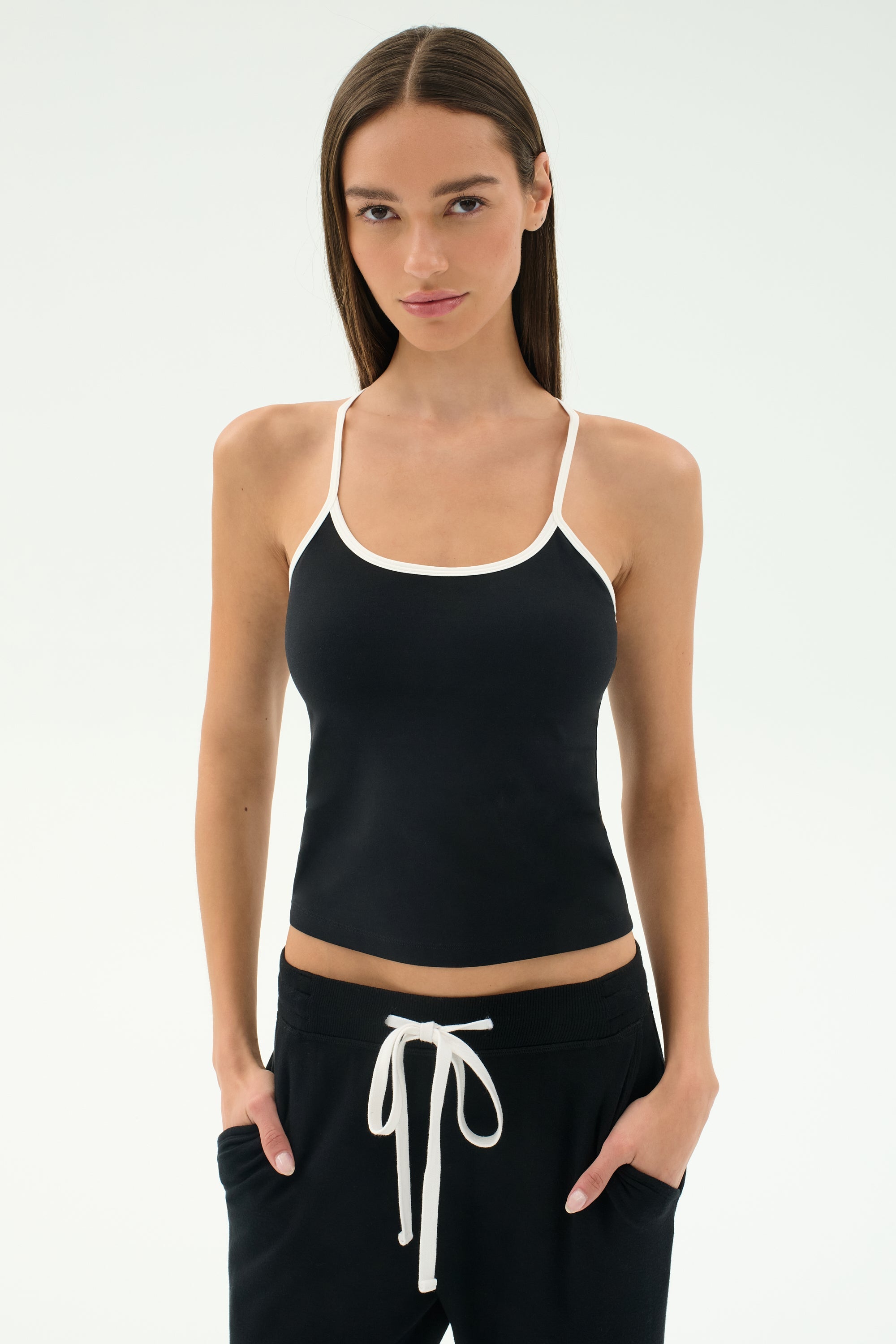 Airweight Tank - Black/White