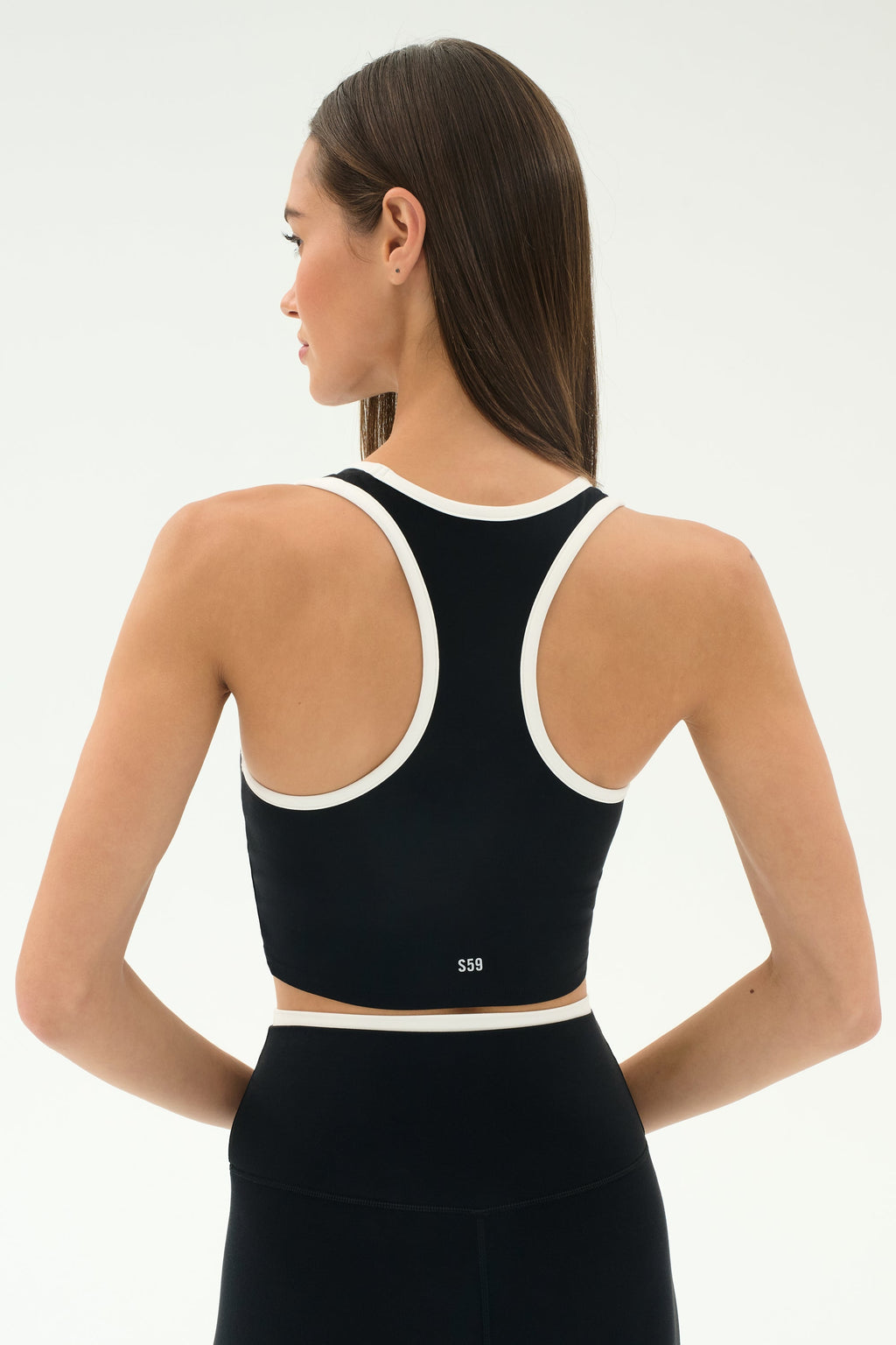 Amber Airweight Bralette - Black/White