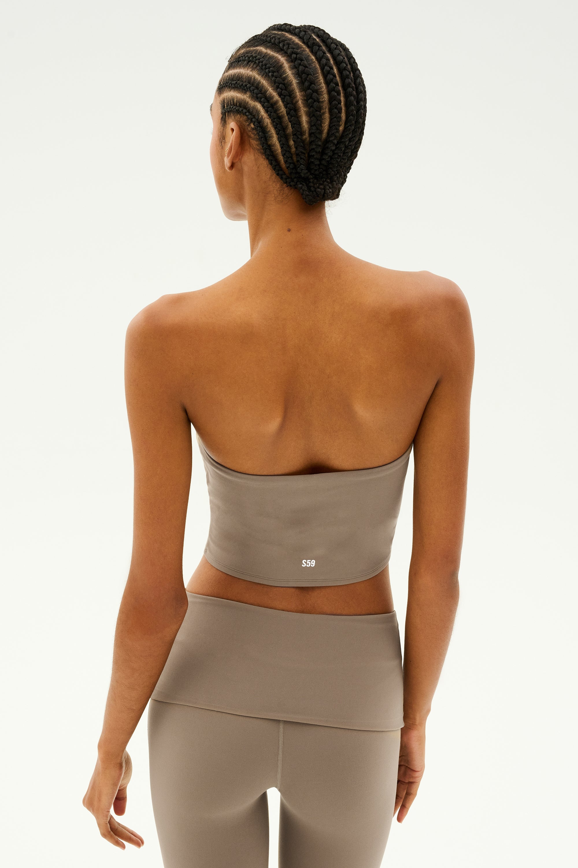 Hazel Airweight Crop Bandeau - Lentil