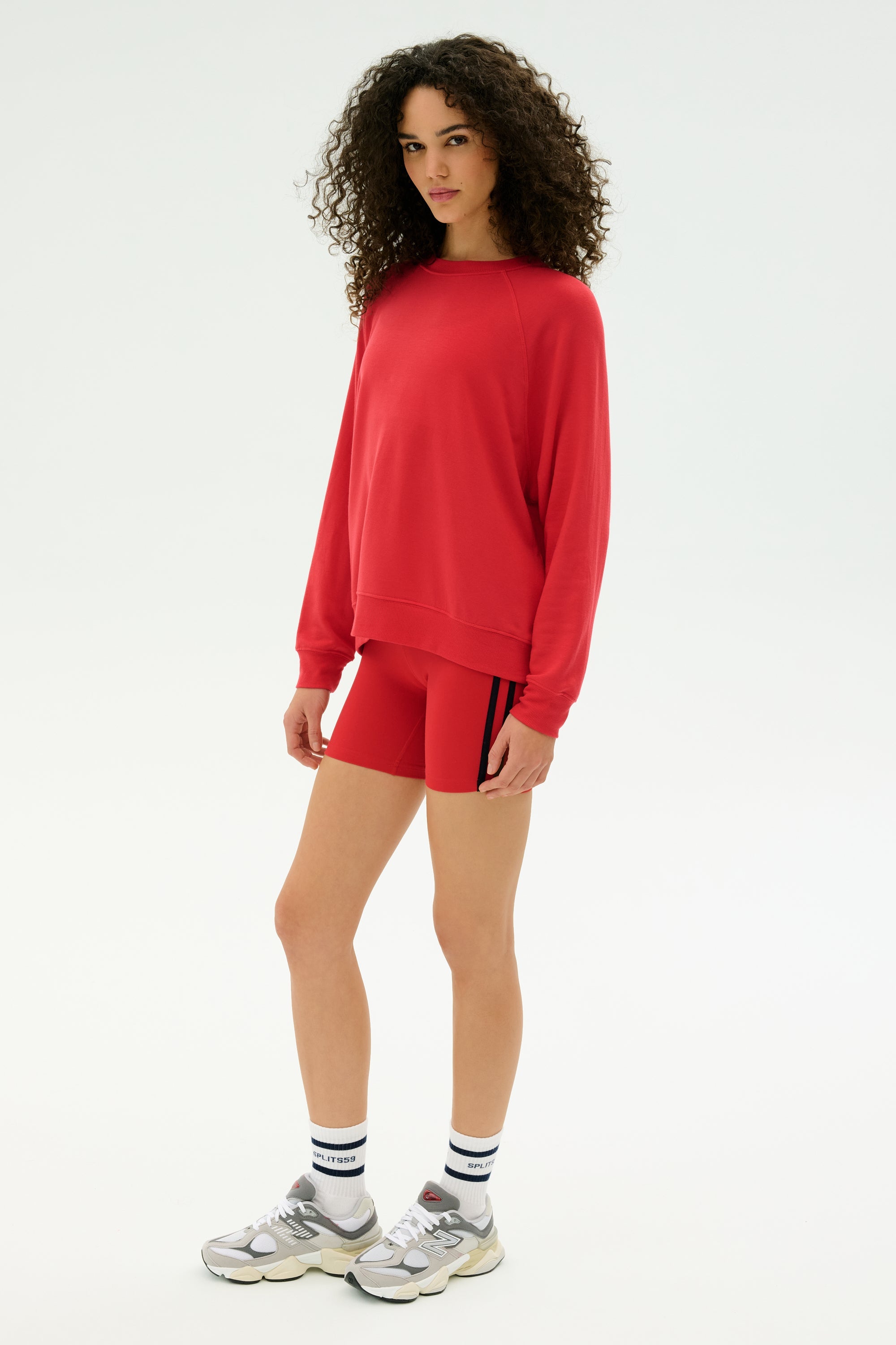 Andie Fleece Sweatshirt - Pirate Red