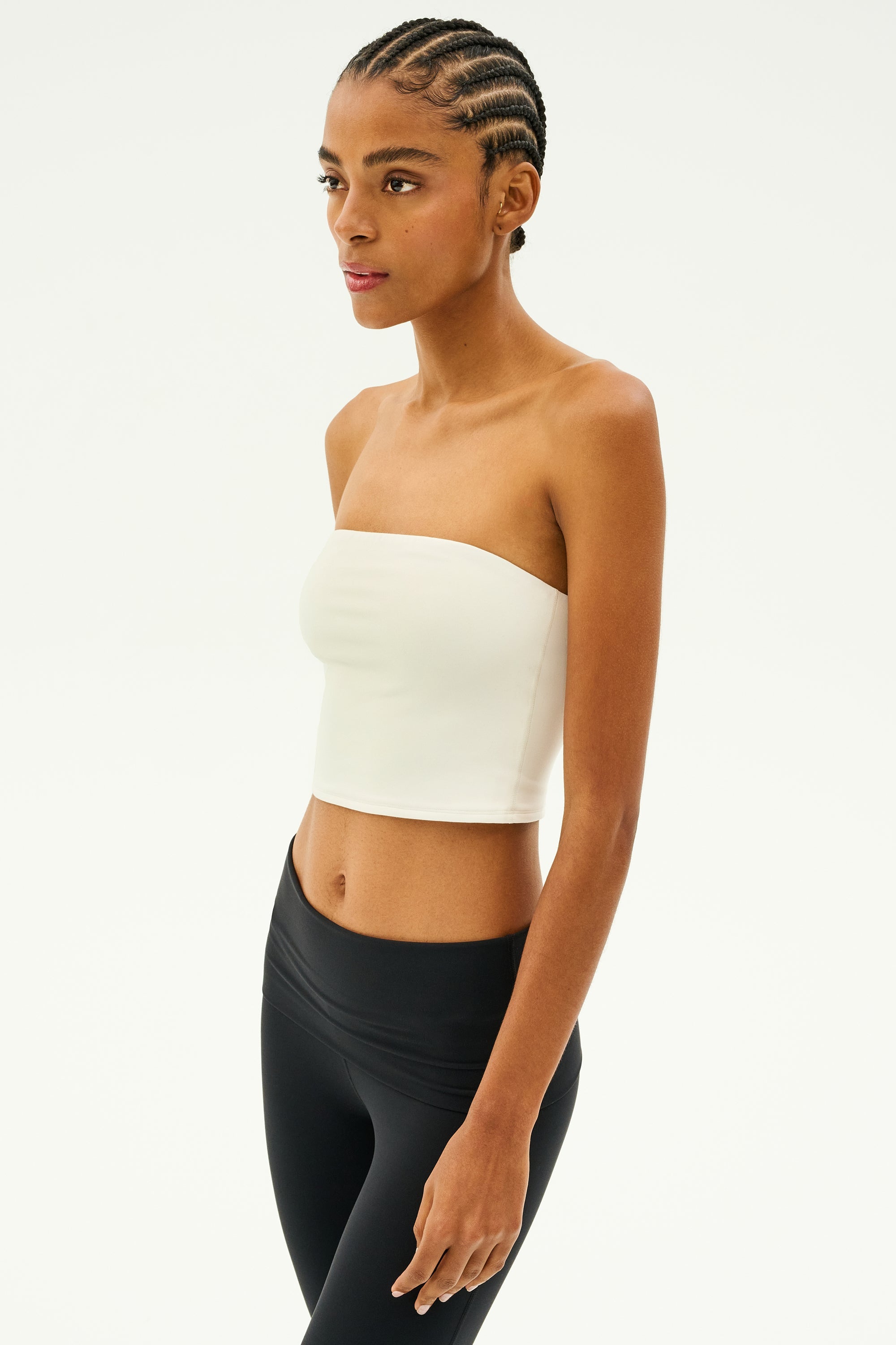 Hazel Airweight Crop Bandeau - White