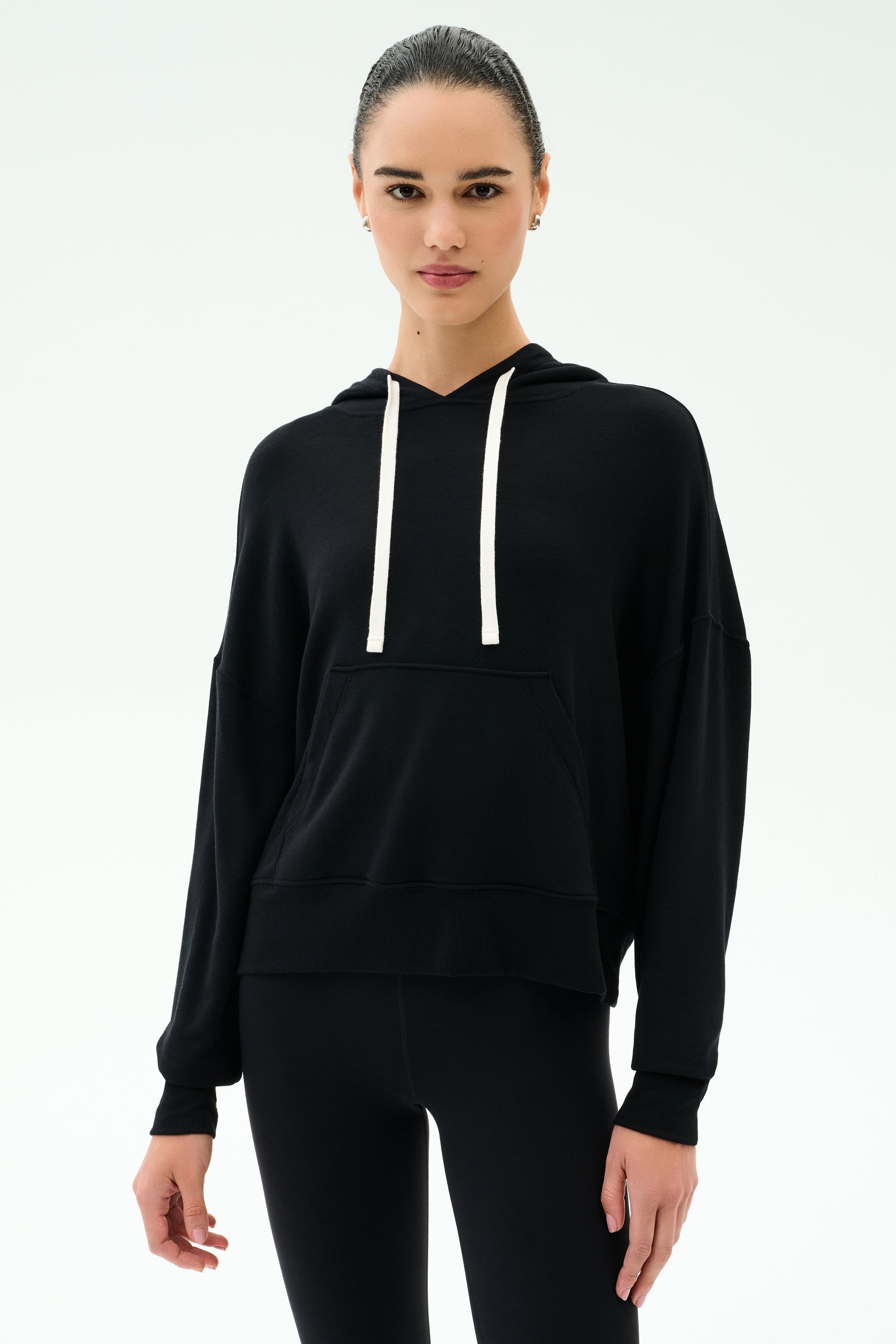 Joey Long Sleeve Hoodie - Black