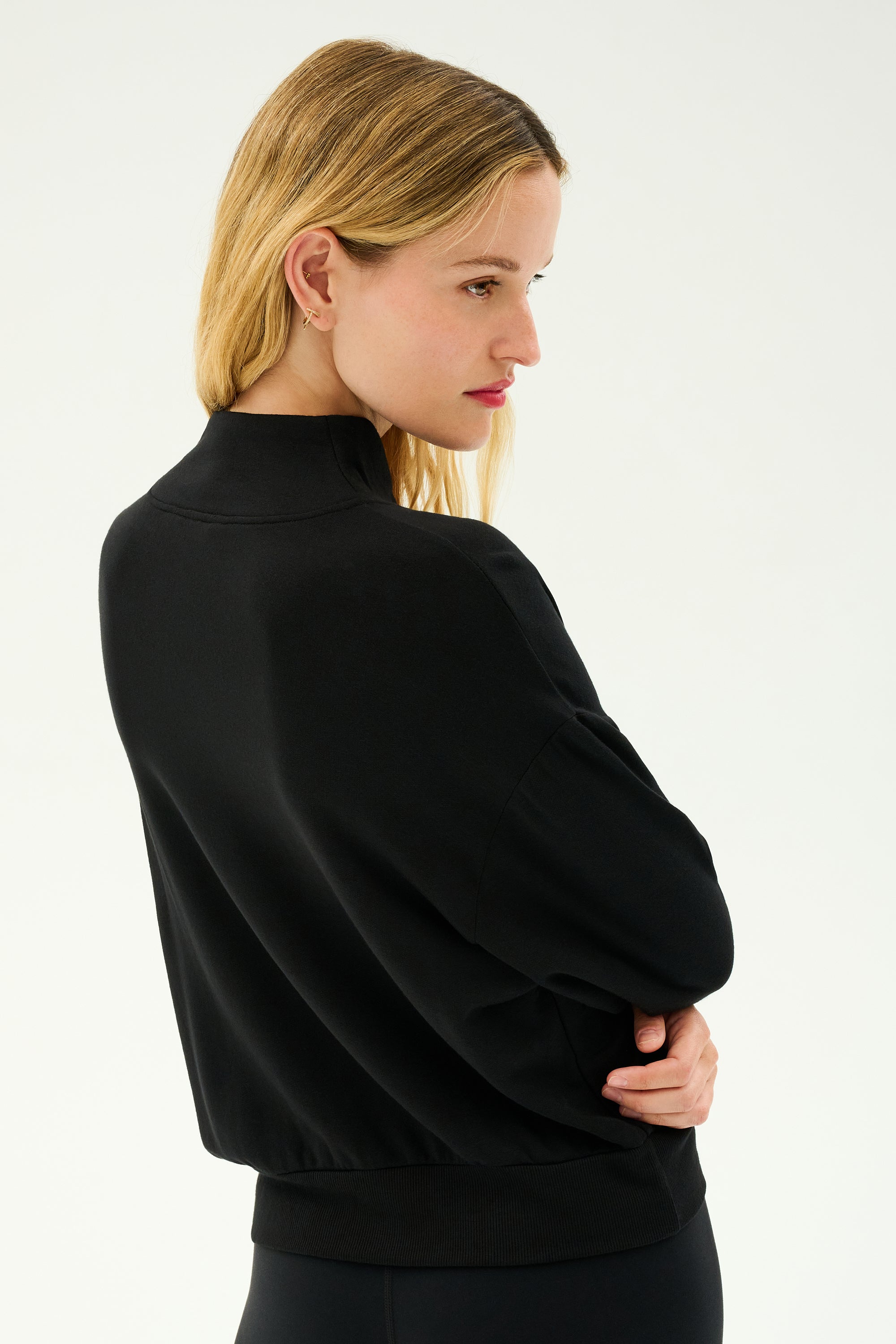Birdie Fleece Half Zip - Black