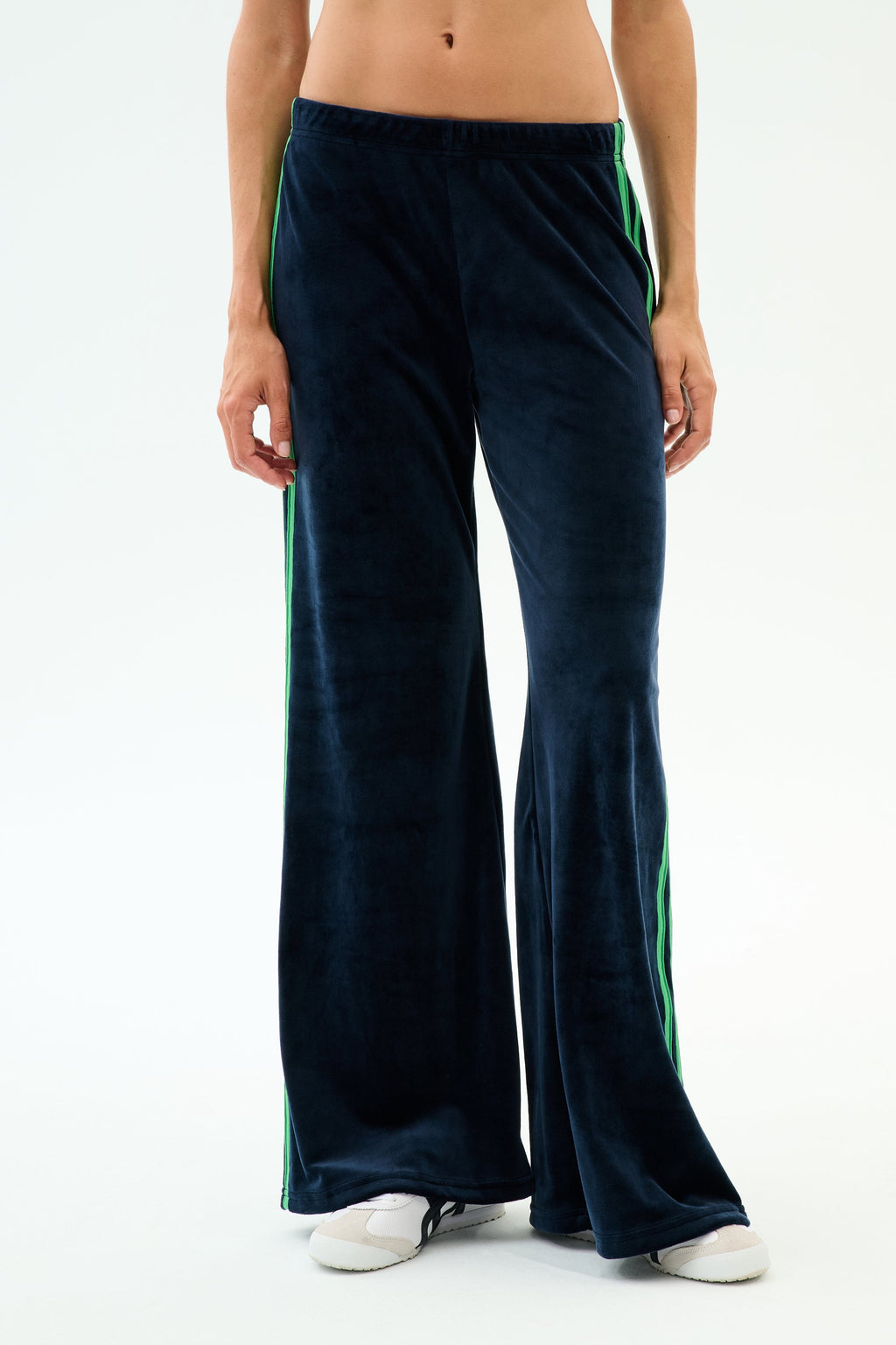 Heritage Velour Pant - Indigo/Grass