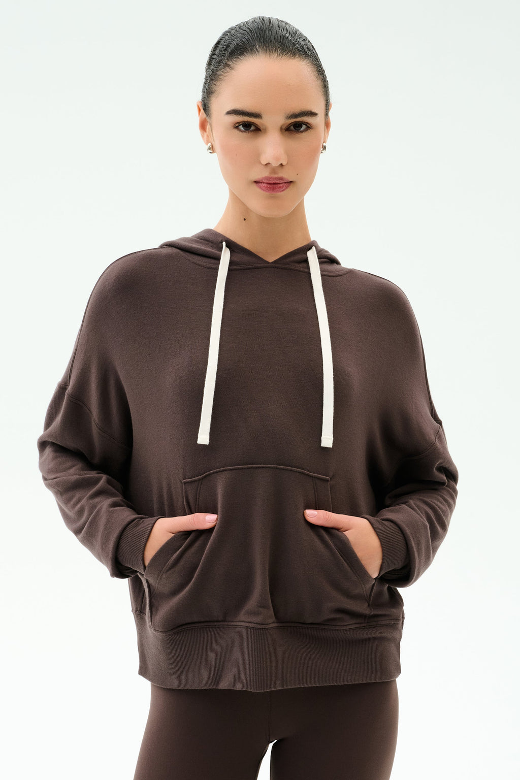 Joey Long Sleeve Hoodie - Dark Chocolate