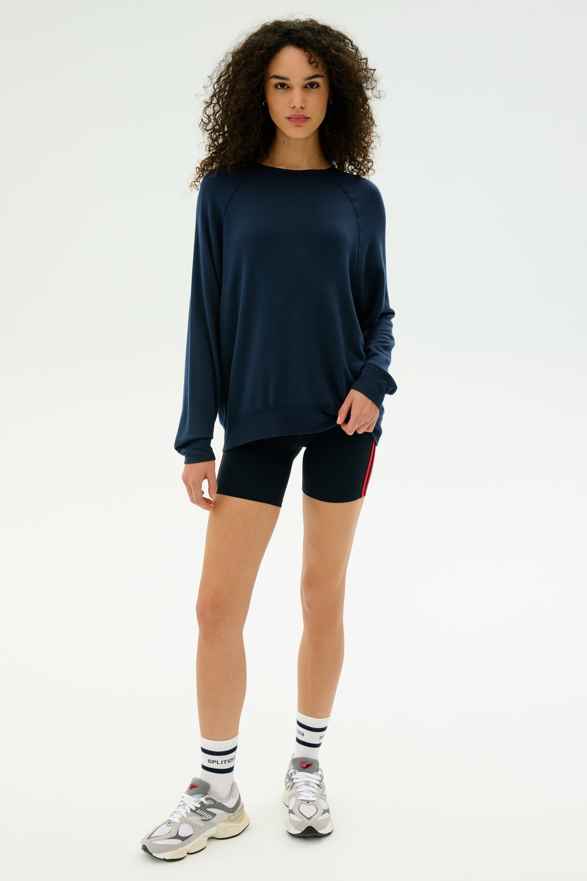 Andie Fleece Sweatshirt - Indigo