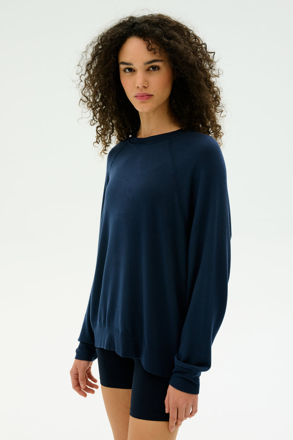 Andie Fleece Sweatshirt - Indigo