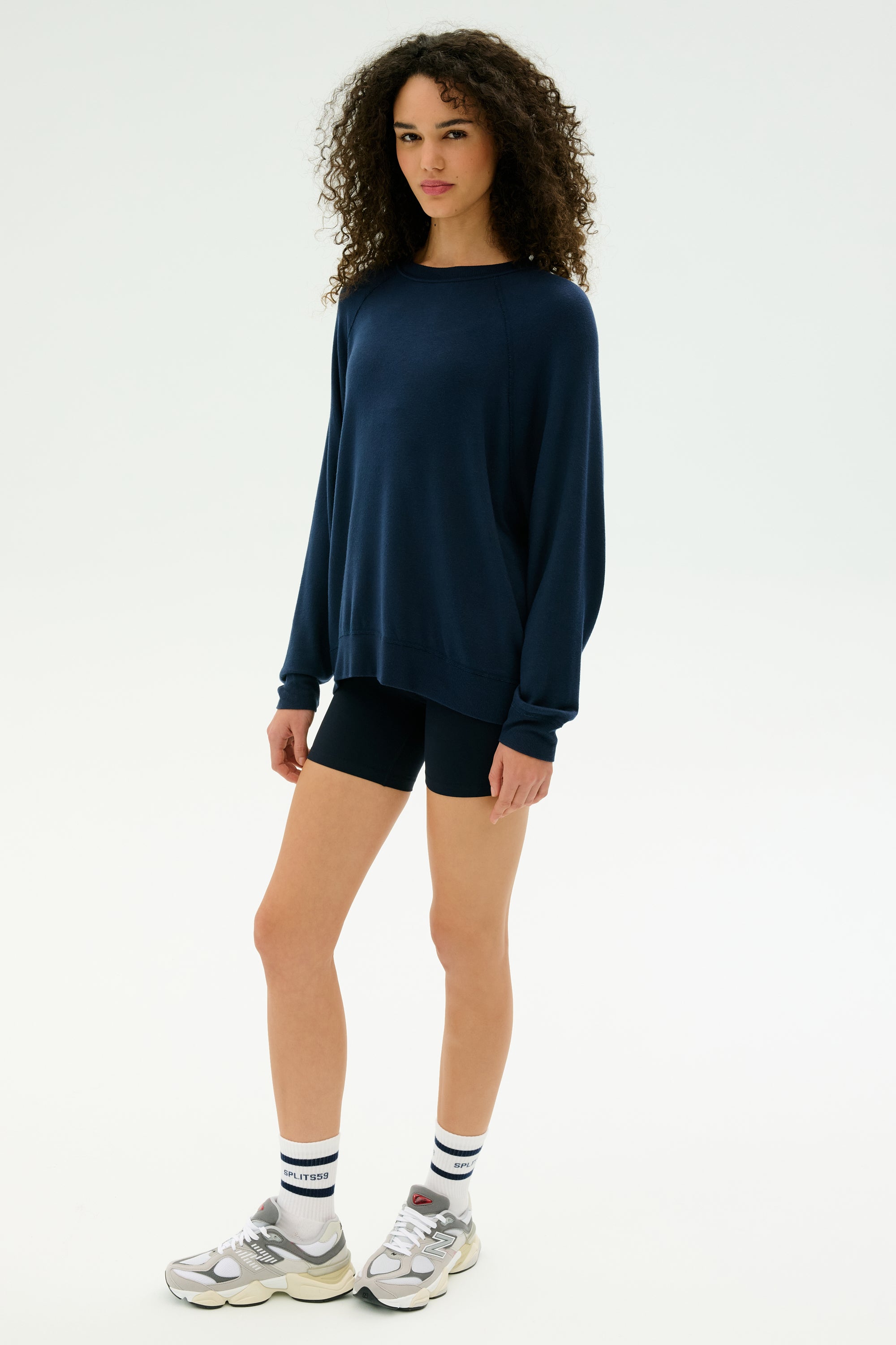 Andie Fleece Sweatshirt - Indigo