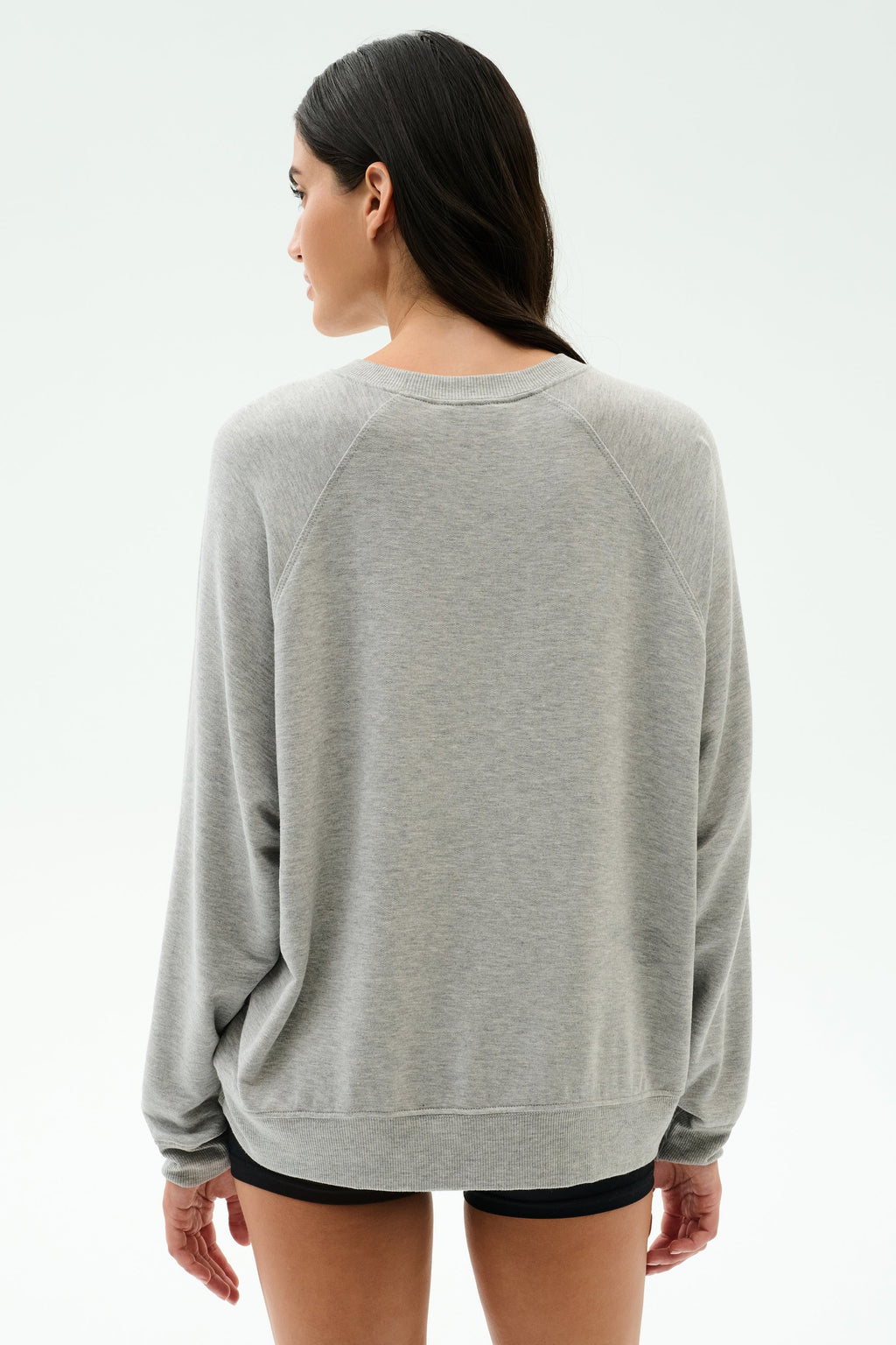 Andie Oversized Fleece Varsity Graphic Sweatshirt - Heather Grey/Splits59 Los Angeles