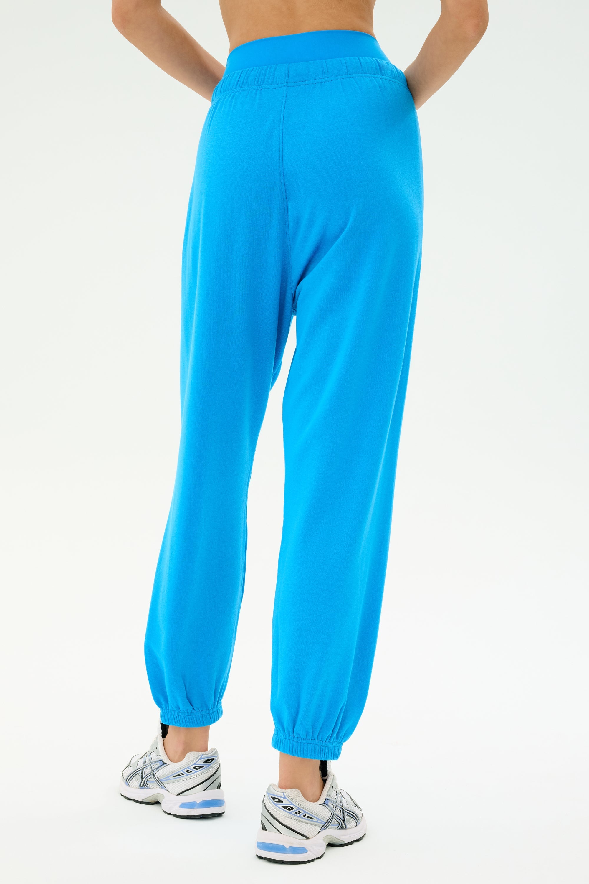Andie Oversized Fleece Sweatpant - Riviera
