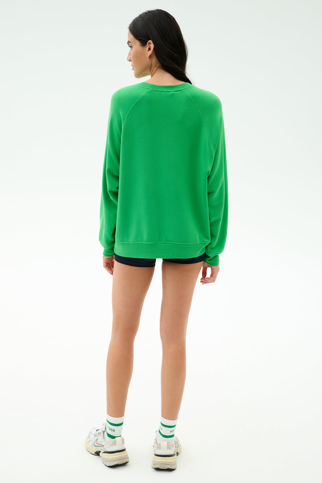 Andie Oversized Fleece Varsity Graphic Sweatshirt - Grass/Splits59 Los Angeles