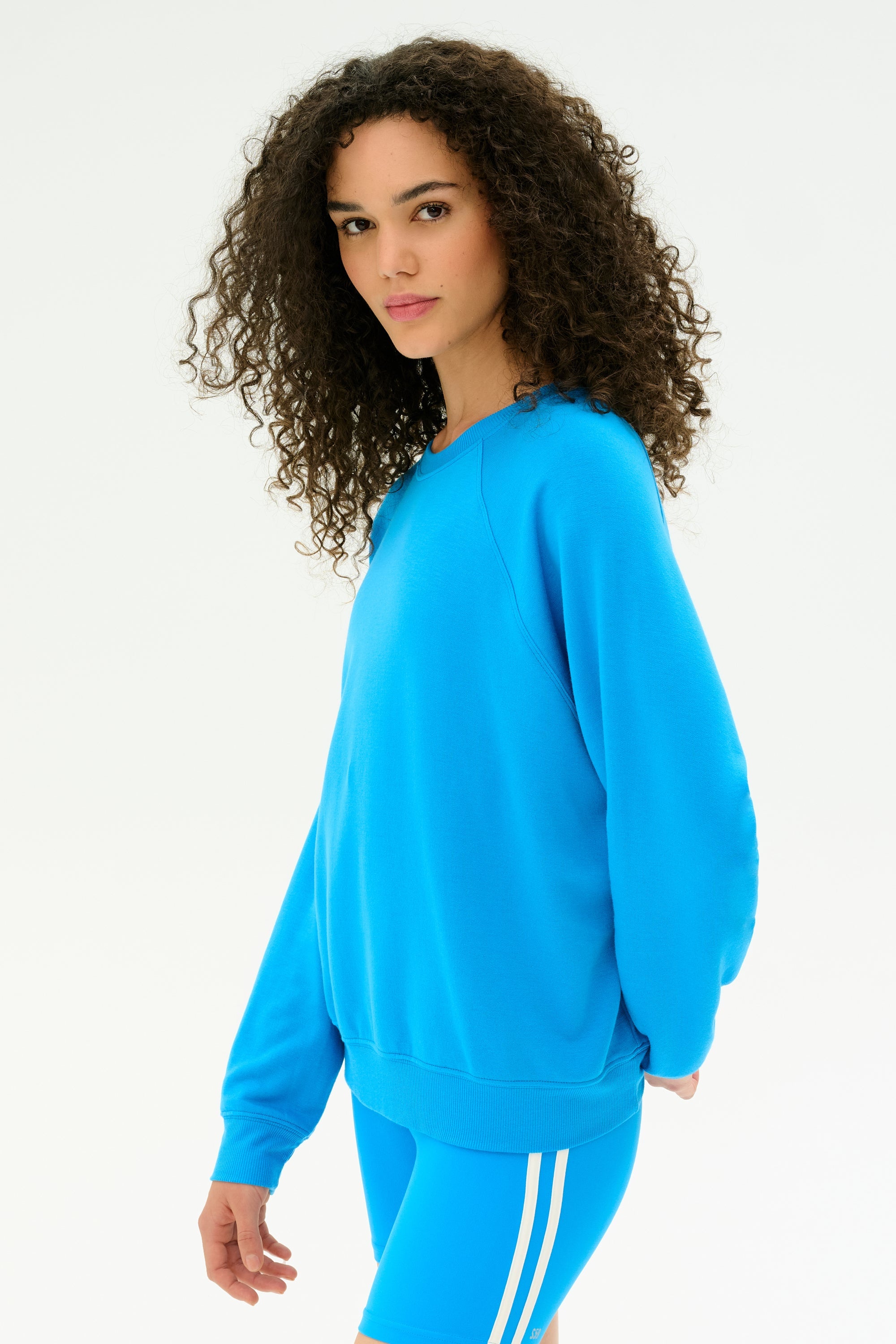 Andie Fleece Sweatshirt - Riviera