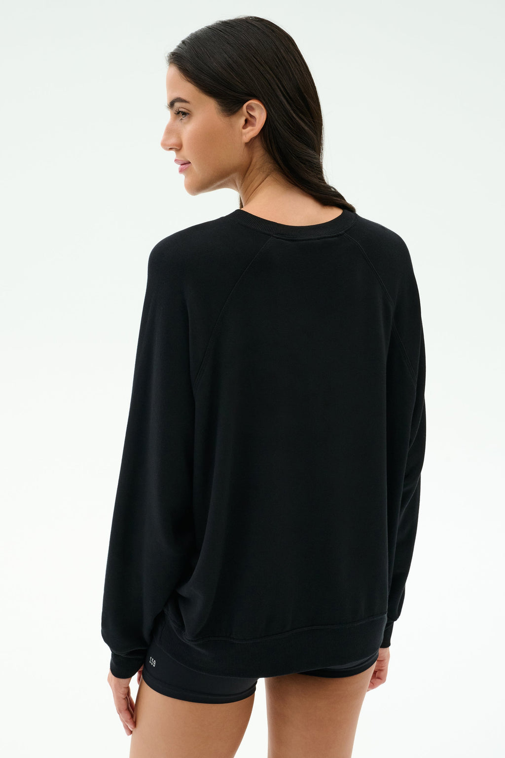 Andie Oversized Fleece Varsity Graphic Sweatshirt - Black/Splits59 Los Angeles