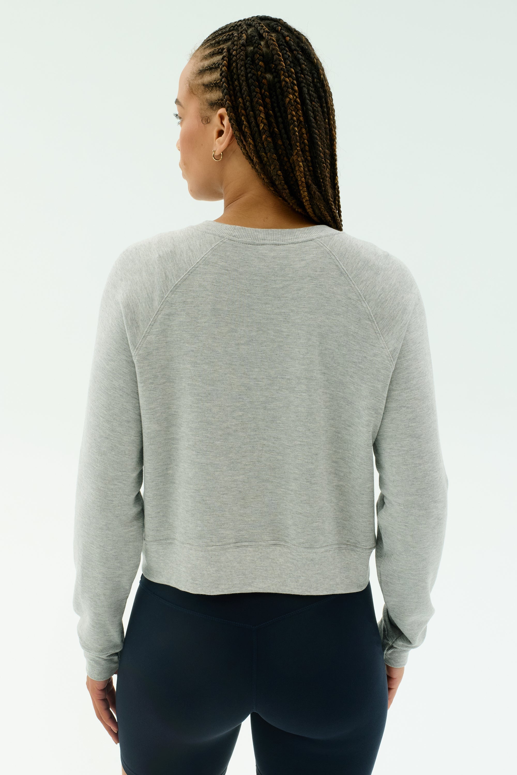 Brooks Fleece Long Sleeve Sweatshirt - Heather Grey