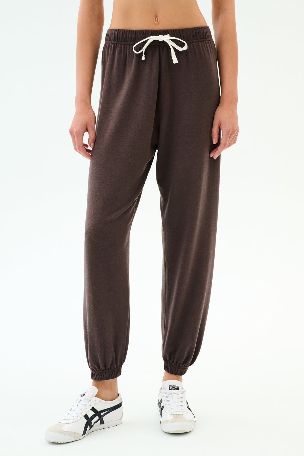 Andie Oversized Fleece Sweatpant - Dark Chocolate