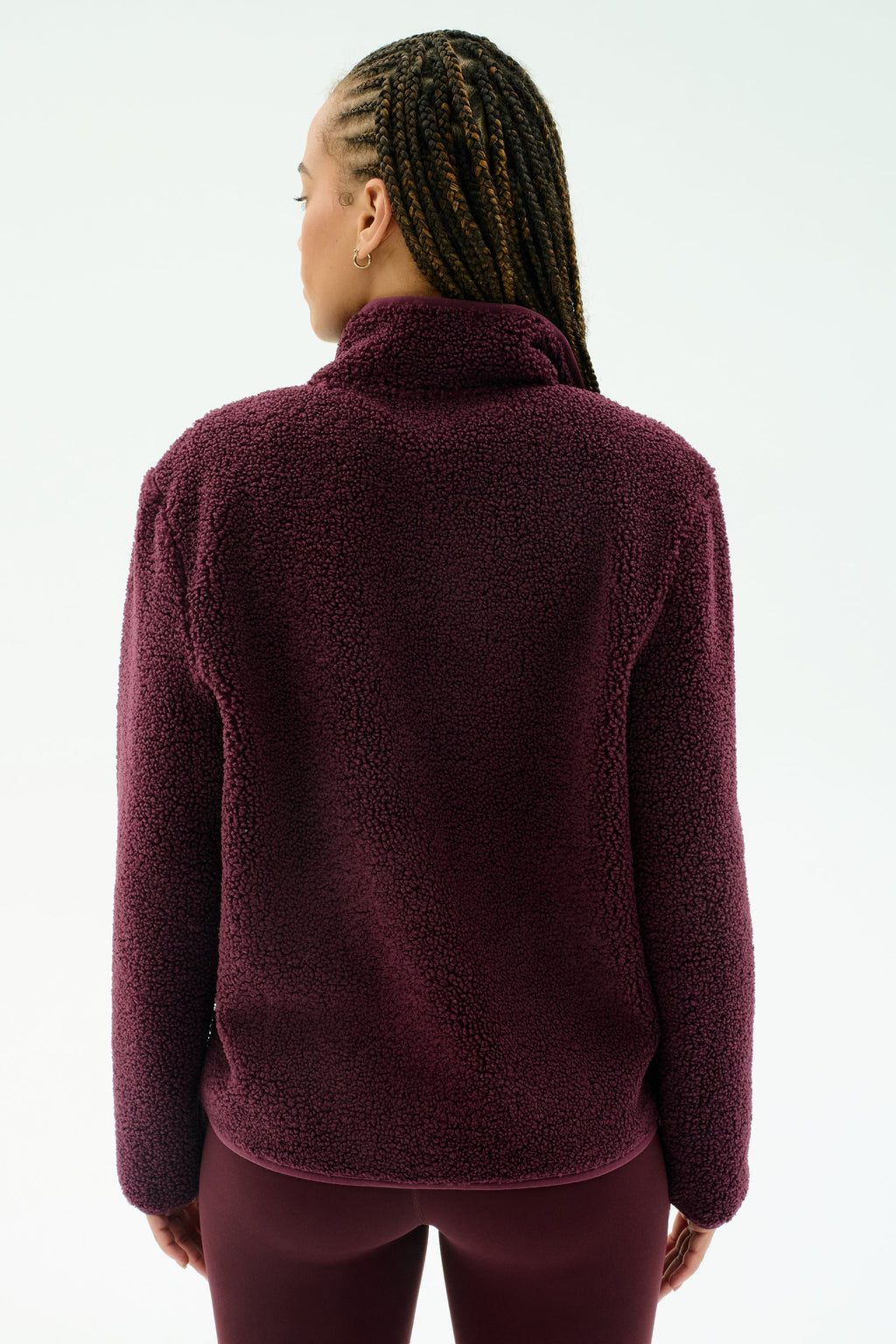 Harris Sherpa Jacket - Dark Cherry