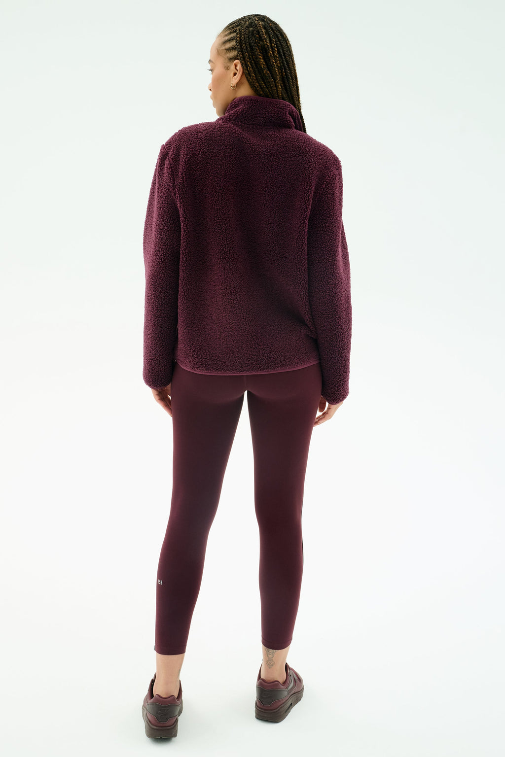 Harris Sherpa Jacket - Dark Cherry