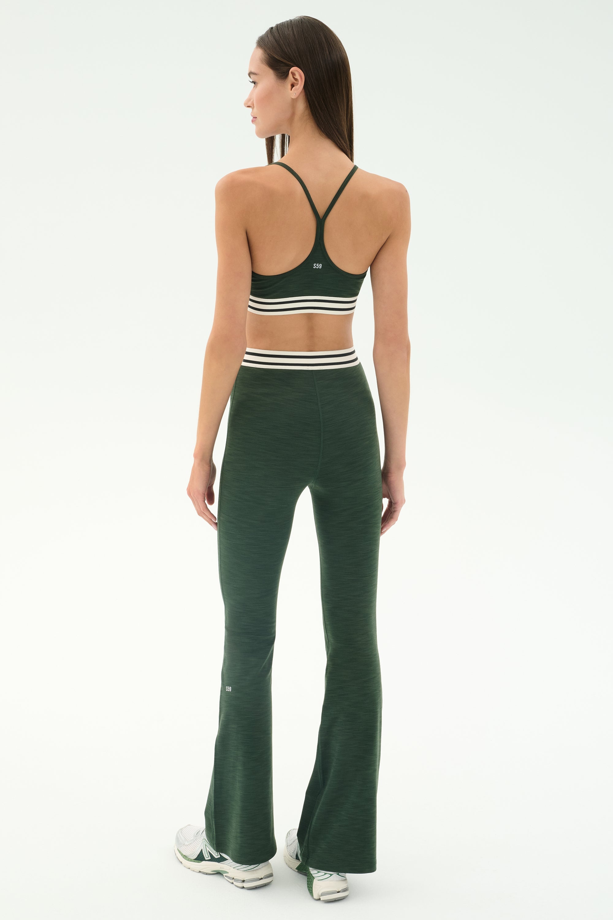 Cali Active Rib Bra - Heather Military