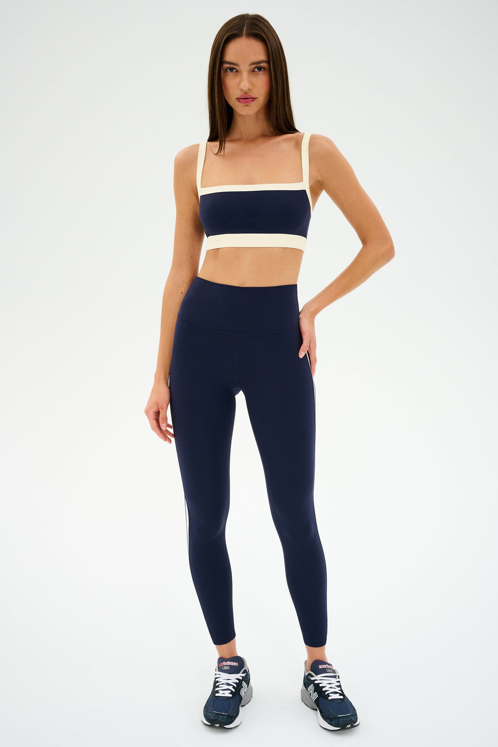 Clare High Waist Rigor 7/8 - Indigo/Creme