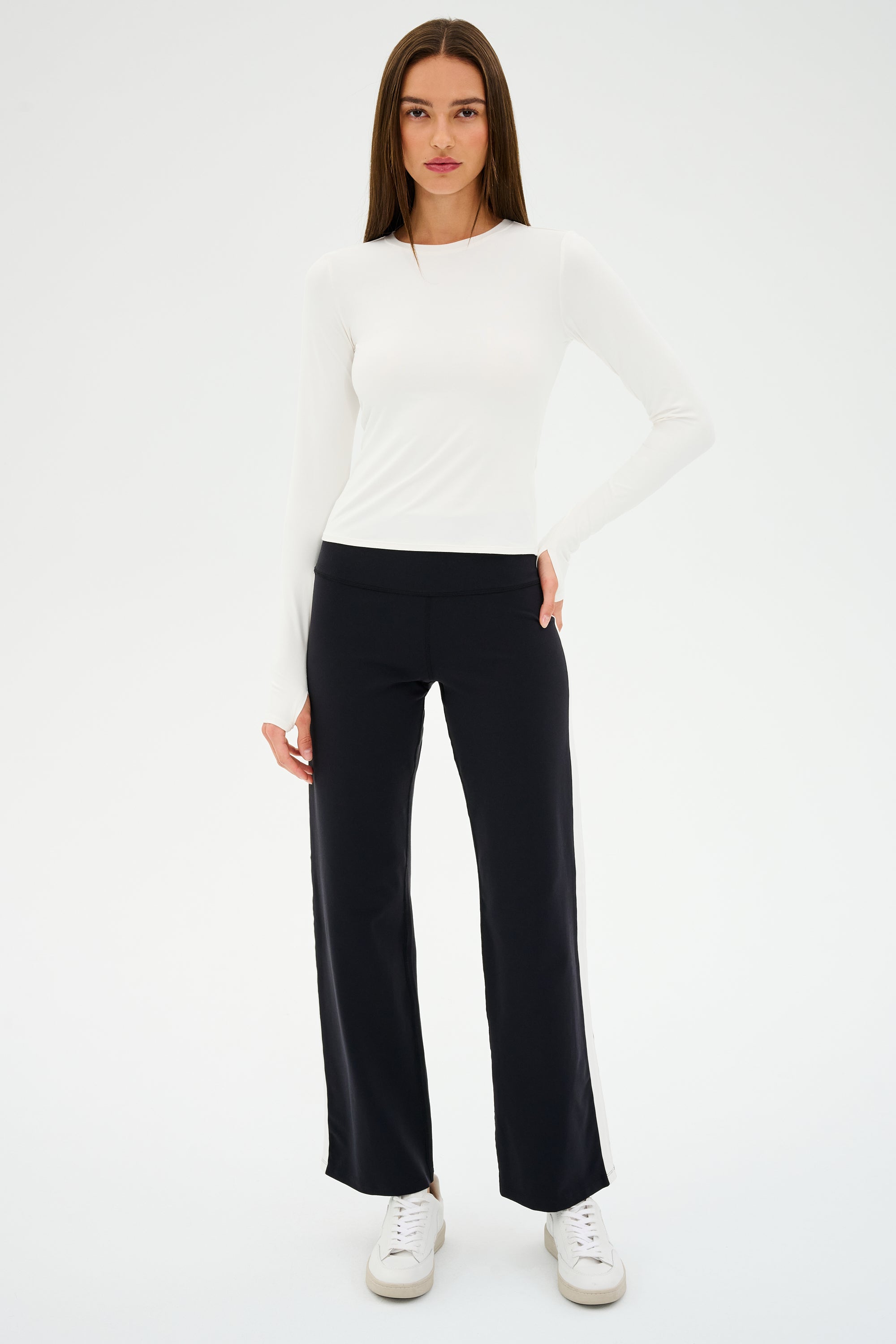 Harper Supplex Pant - Black/White