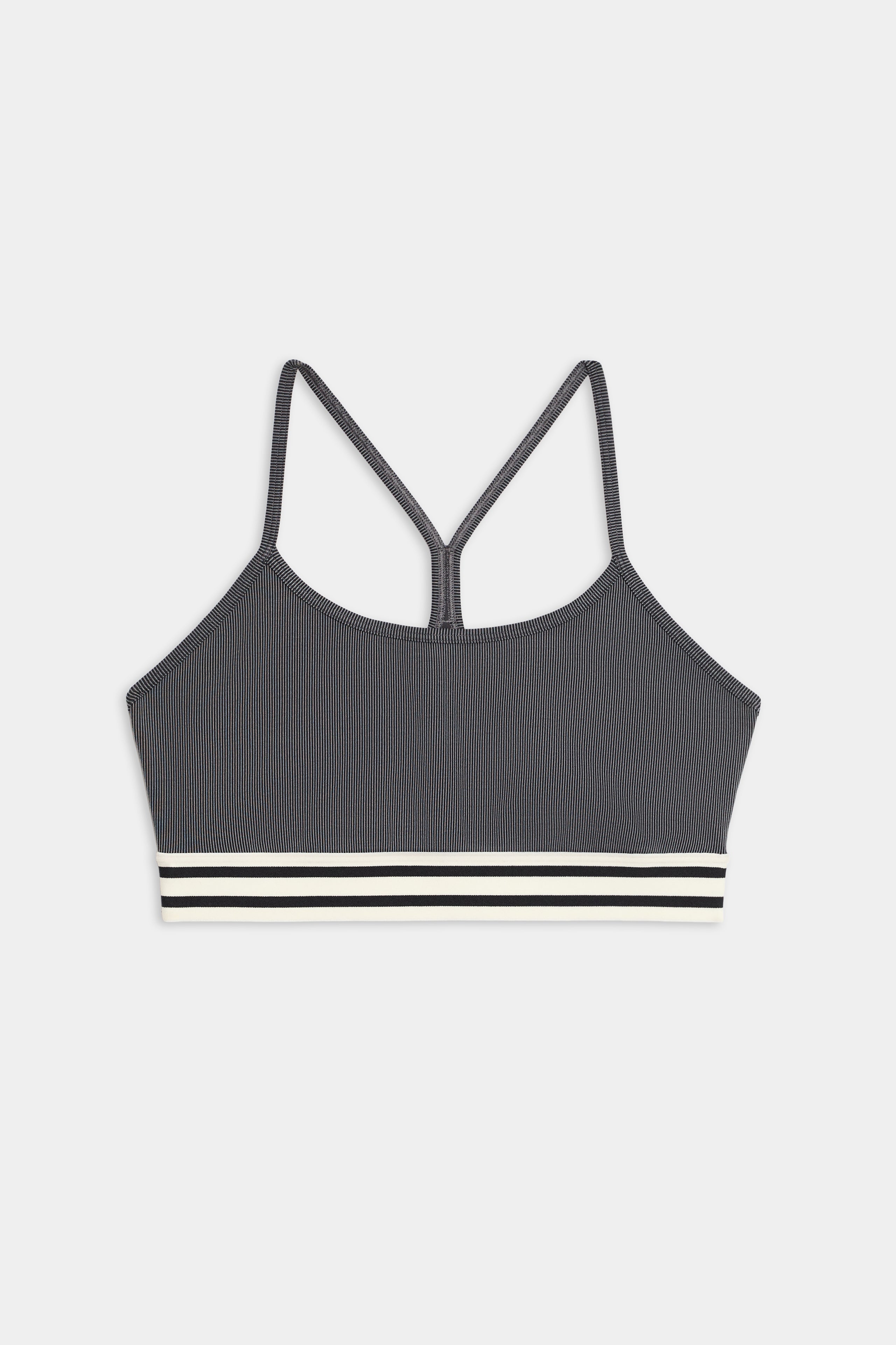 Cali Active Rib Bra - Heather Grey