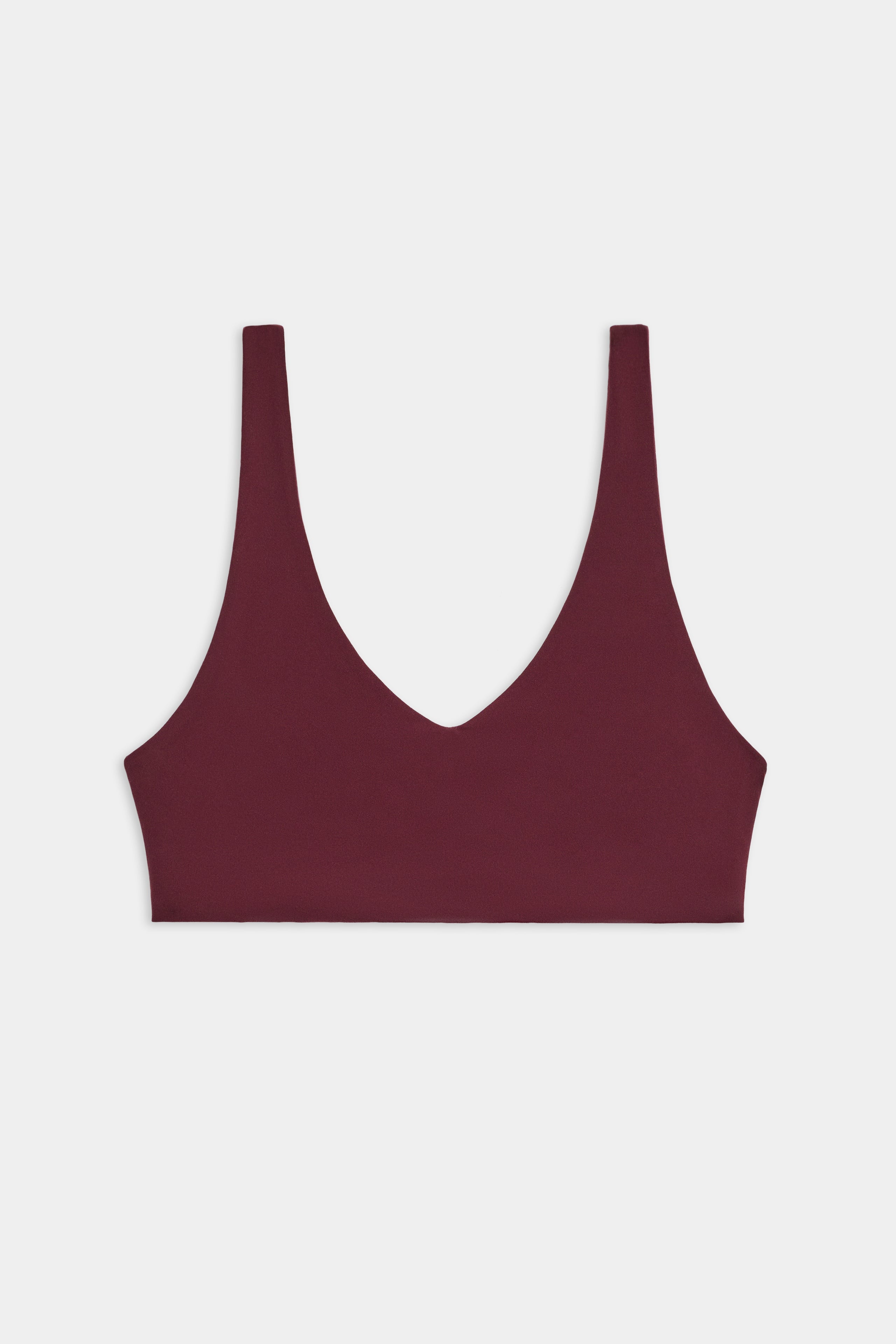 Airweight Scoop Back Bra - Dark Cherry