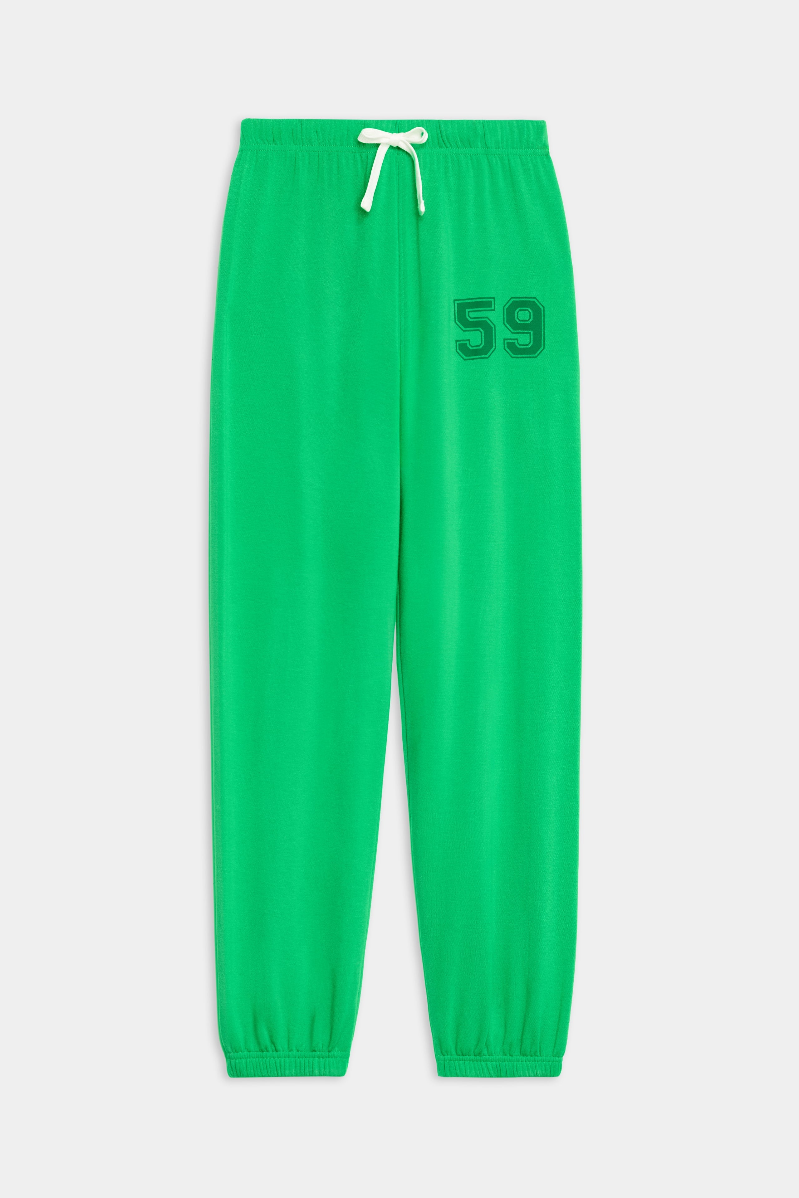 Andie Oversized Fleece Varsity 59 Sweatpant - Grass/59