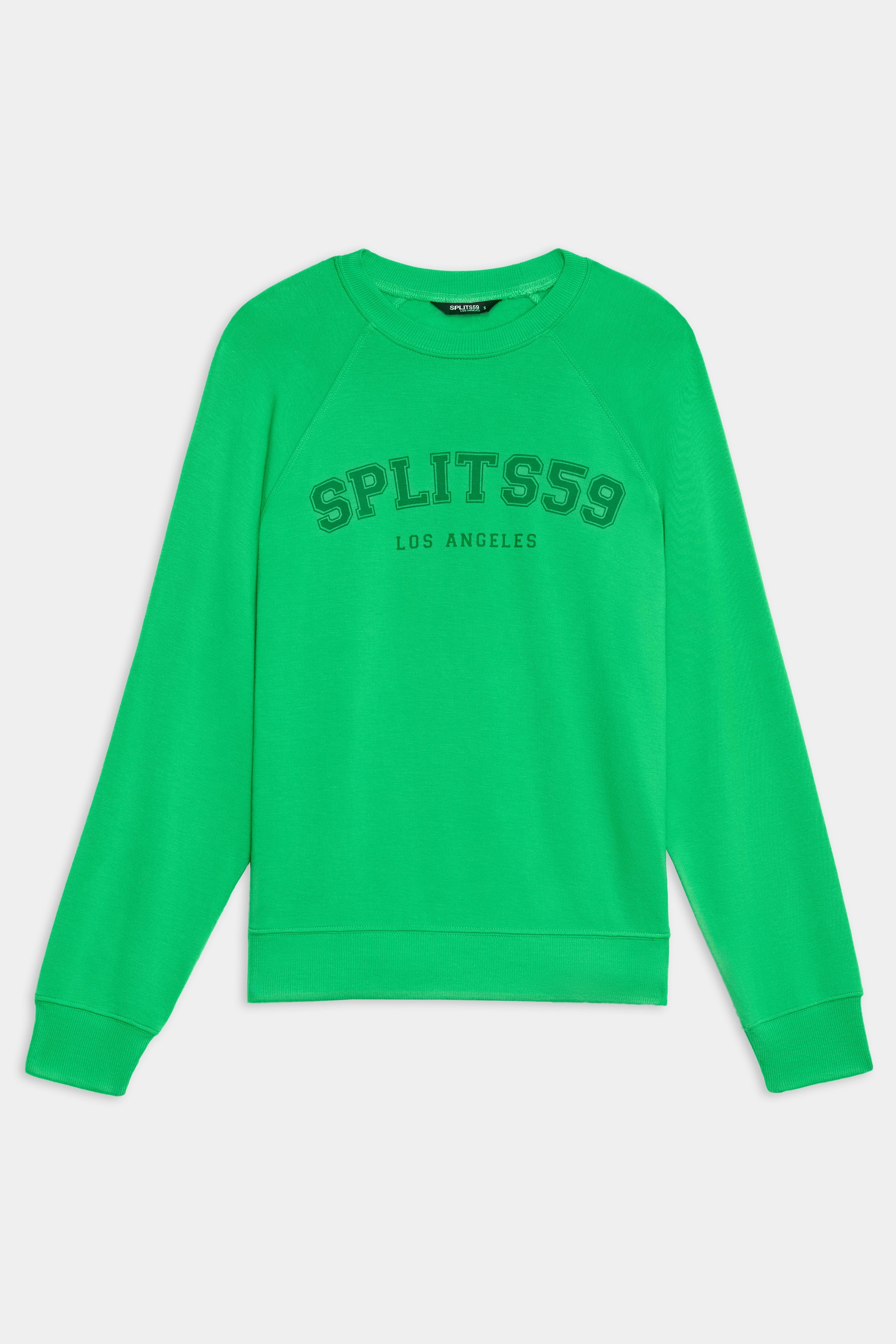 Andie Oversized Fleece Varsity Graphic Sweatshirt - Grass/Splits59 Los Angeles